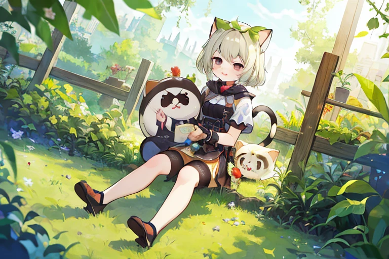 highest quality,(cute:1.1),(cute),(High resolution:1.2),Incredibly absurd:1.3,Incredible illustrations,cute girl,Cat
