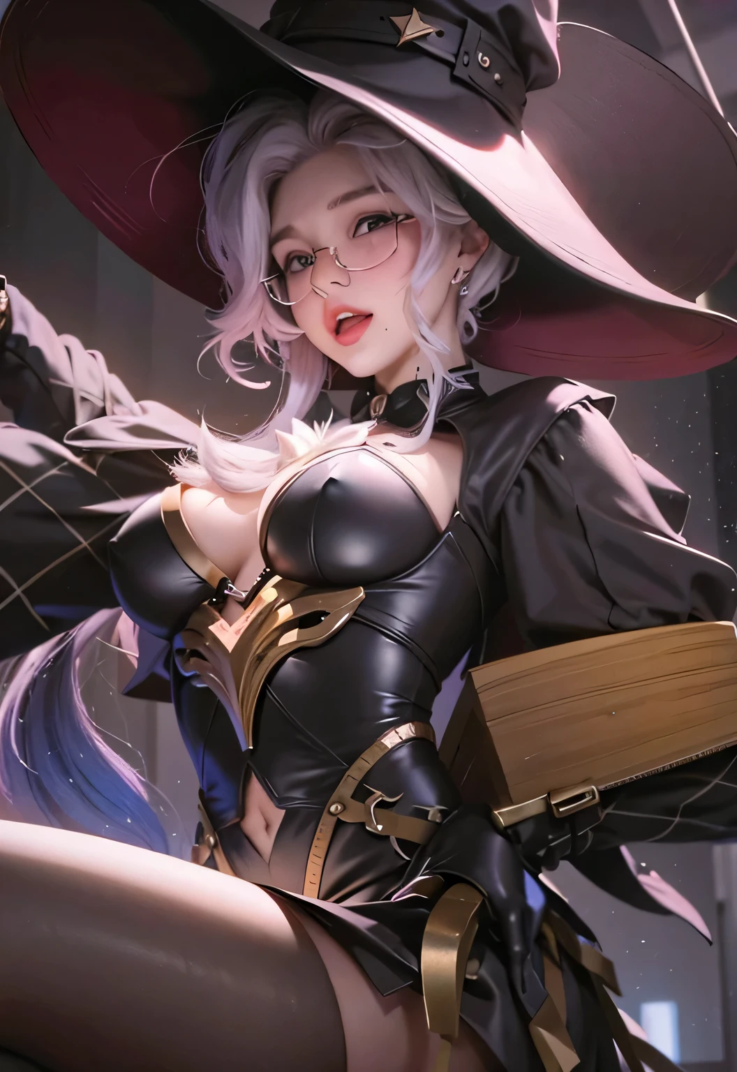 8K、RAW、lovey-dovey,  Blush, Glasses 