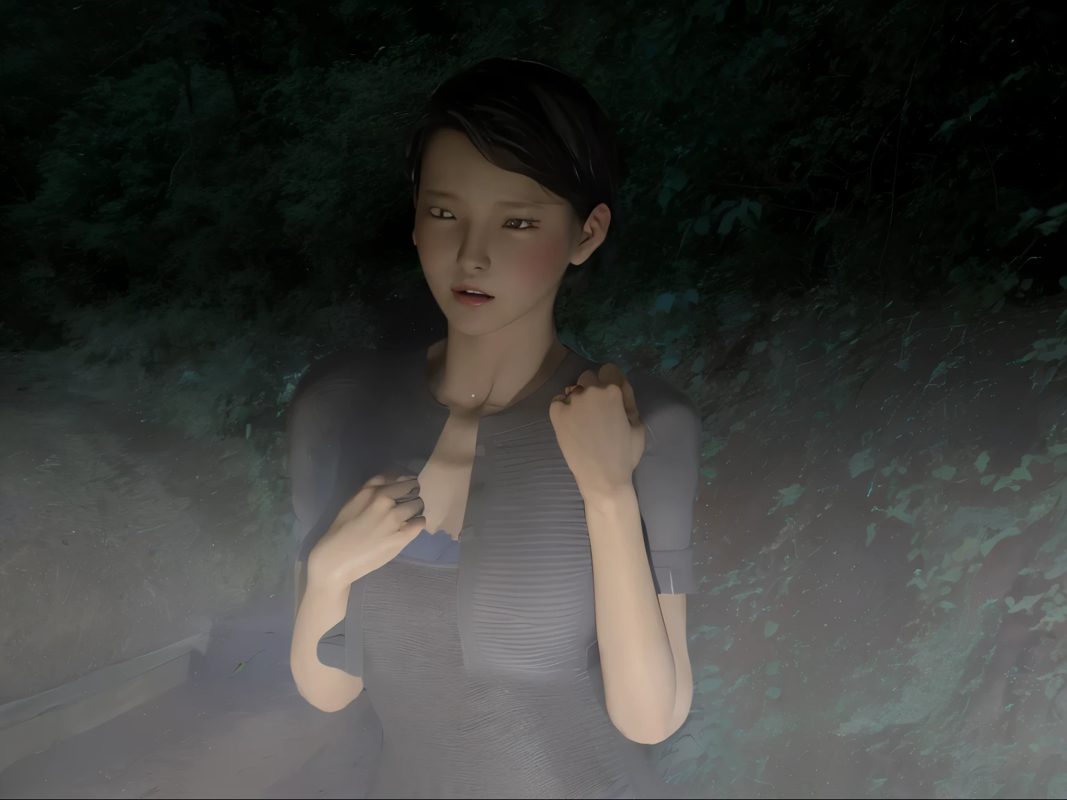 (8k, highest quality, masterpiece:1.2), (Realistic, photo-Realistic:1.37), Very detailed,highest quality, Ultra-high resolution, Professional Lighting, Photon Mapping, Radio City, Physically Based Rendering, Cinema Lighting, Late night roads,Written boundary depth, Sharp focus,Street lamp light、Good composition,(Bokeh:1.2) 1 girl,alone,(whole body), (Mouth closed),Beautiful Eyes,Beautiful thighs、 Temporarily stop, Tight waist,Japanese women, Black Hair,Messy Hair,Hair blowing in the wind,(Ulzzang-6500:1.2) Mix 4, 25-year-old female、