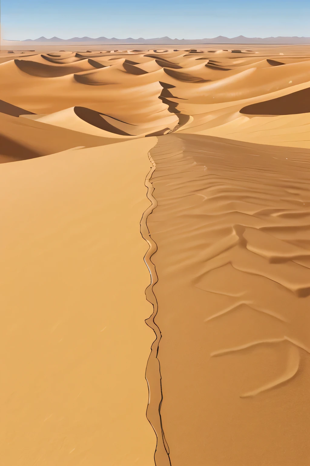 Desert with no one in it