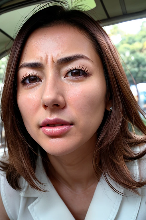 Beautiful Japanese actresses,1 girl,flying debris,,Award-winning photo, Very detailed, Keep your eyes focused, Nose and mouth,Face Focus, Extreme close up of face、 Age 35,Brown Hair、Symmetrical face,Realistic nostrils、Angle from below、Elongated C-shaped nostrils NSFW,(Sharp Nose)Sweaty skin、Shiny skin,(Brow wrinkles))（Cum on tongue)、Deep Kiss、((Thin eyebrows))Oily skin、Glowing Skin、double eyelid、、Beautiful woman、Medium Hair、Shortcuts、Tank top、(((Underarm))),Ska can see the sky、Shibuya Center Street、(((Show your side,throw))),Raise your eyebrows, (((Hold your mouth, Frowning, crazy, Frowning))), Textured skin,Long upper arms,((Cry with your eyes open, blush, Drunk, Frowning, Frowning, The face of endurance))Squat,