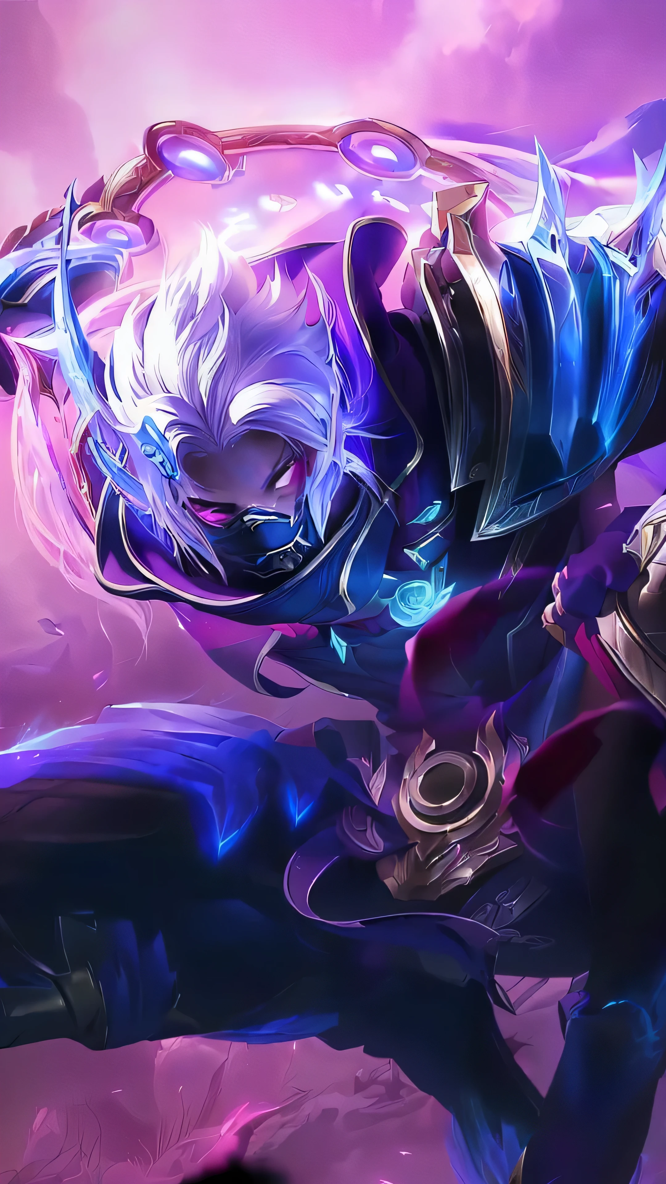 anime - style artwork of a female character with a sword, ezreal (league of legends, league of legends art style, amazing portrait of viego, splash art, style league of legends, official splash art, league of legends style art, league of legends wallpapers, amazing wallpaper, league of legends character, league of legends arcane, style of league of legends