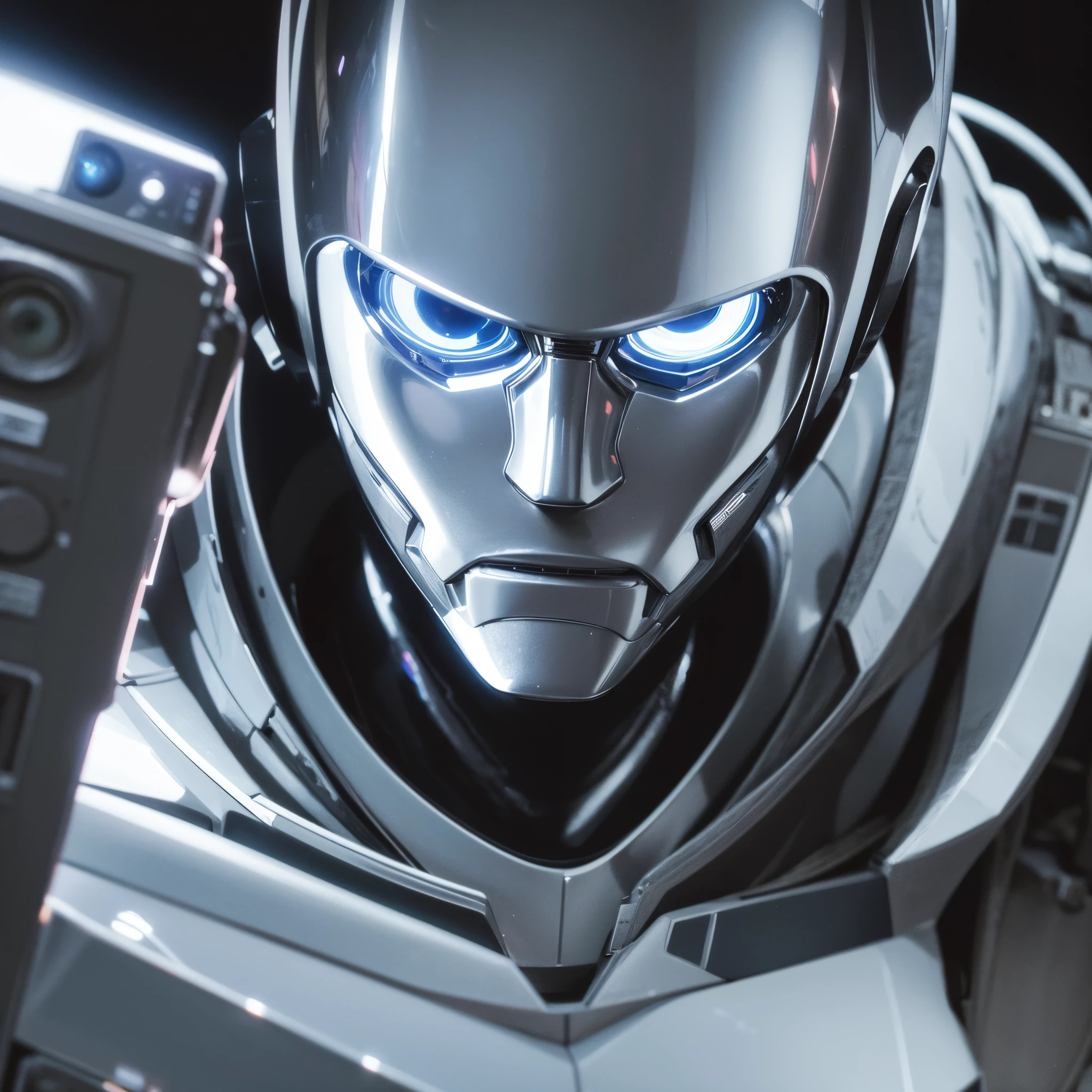 Robot Man , Portrait Cyberpunk , Sharpening picture ,8K UHD , Cool