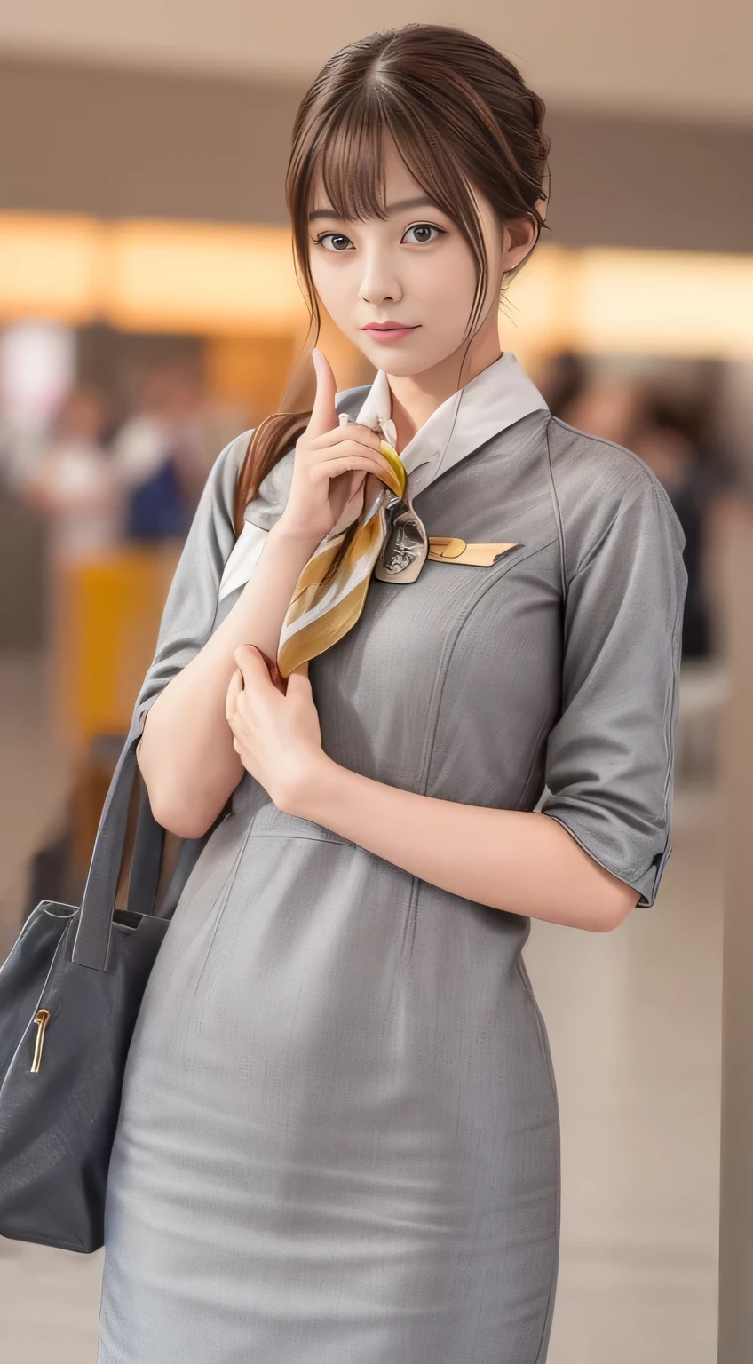 Starlux Airlines silver short sleeve uniform、Keep your hands in the same position