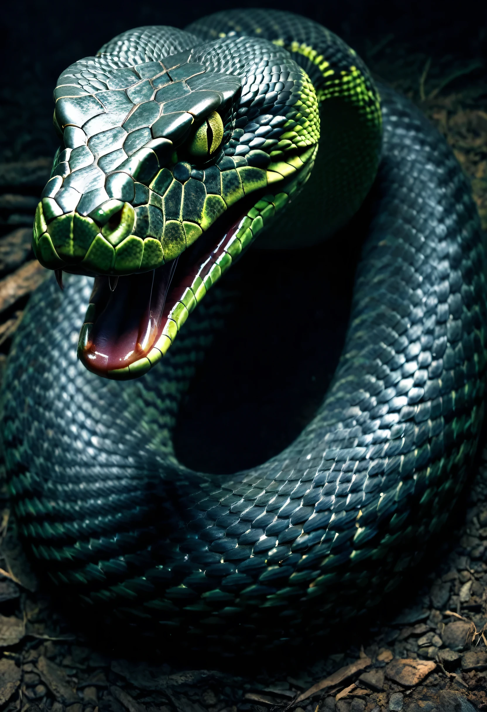 a mutant snake, terror