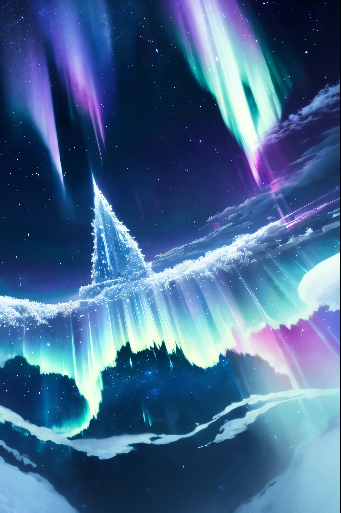 Gelid is a holy power that manifests as aurora lights, frost, and snow. It is inspired by the long nights of winter, and is associated with darkness, snow, frost, clear skies, the northern lights.