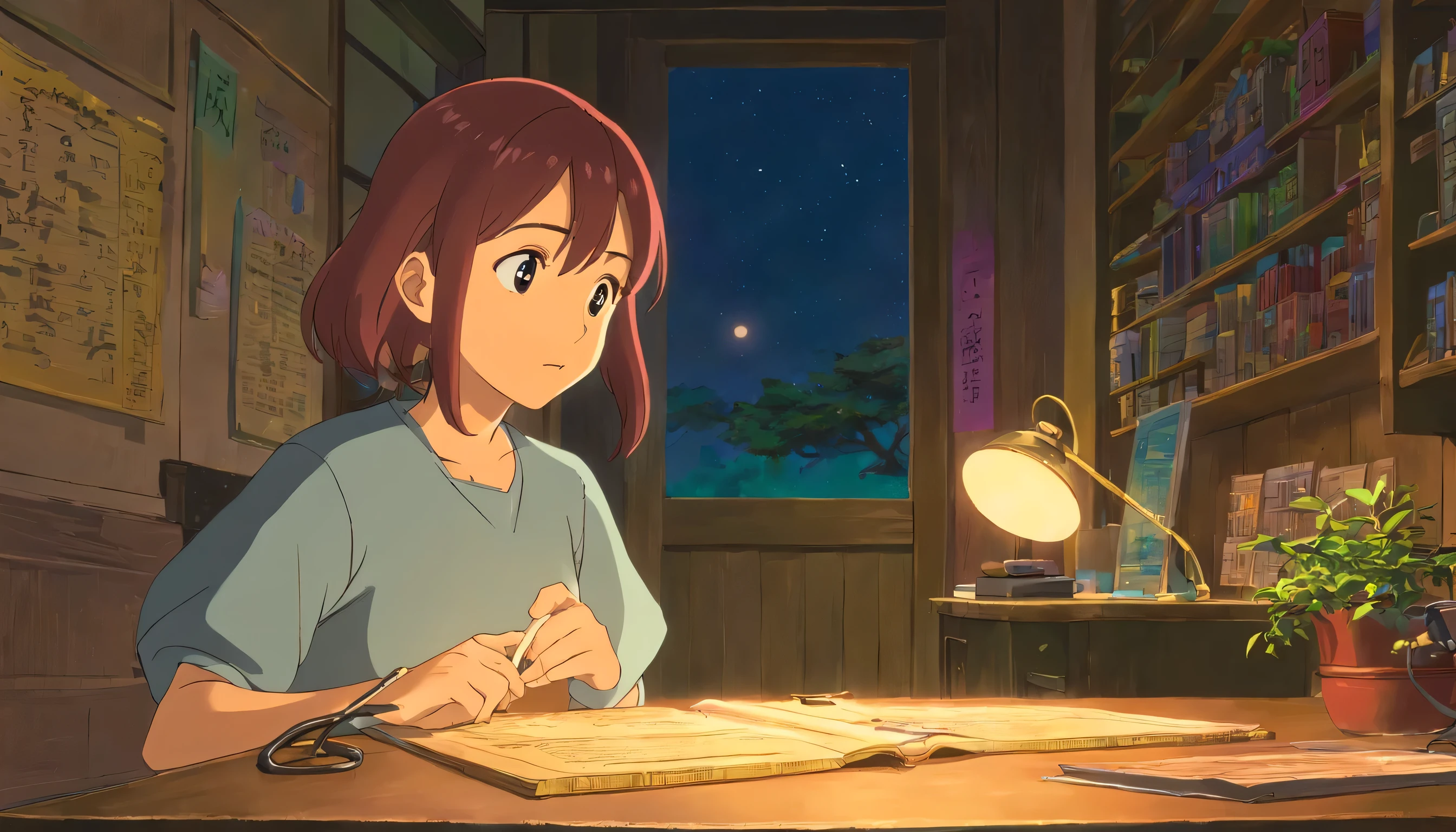 (((Comic book storyboard)))girl,headphone, Comic Strip,2D image,Manga style,Makoto Shinkai's animation style,The art style of Makoto Shinkai's animated films,Ultra-wide field of view,Night room,Vision,Ultra-fine,Super detailed,high quality,8k ,OC Rendering,Dynamic Viewing Angle,Hyper Real,Ultra-photorealism
