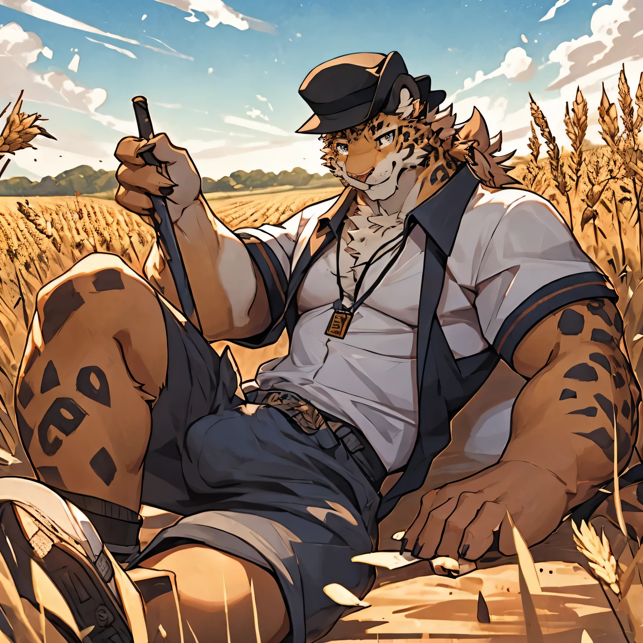 # Stable Diffusion prompt 助理
A boy in a countryside, wearing a straw hat, with a joyful expression, looking at the screen, surrounded by a golden wheat field. His brown eyes are filled with excitement, and he has a cute, blushing face. His short-sleeved shirt and shorts perfectly match the sunny and vibrant atmosphere. The boy's skin is fair, and his hair is golden like a leopard's fur, shimmering under the warm sunlight. The artwork should be rendered in a realistic style, showcasing ultra-detailed features such as the boy's eyes, mouth, and face. The image should be of the highest quality and resolution, preferably 4k or 8k, providing a masterpiece-level rendering. The colors should be vivid, capturing the golden tones of the wheat field, and the lighting should emphasize the warmth and brightness of the countryside setting.
Remember to format the prompt using commas as separators and to avoid any additional explanations or sentences.