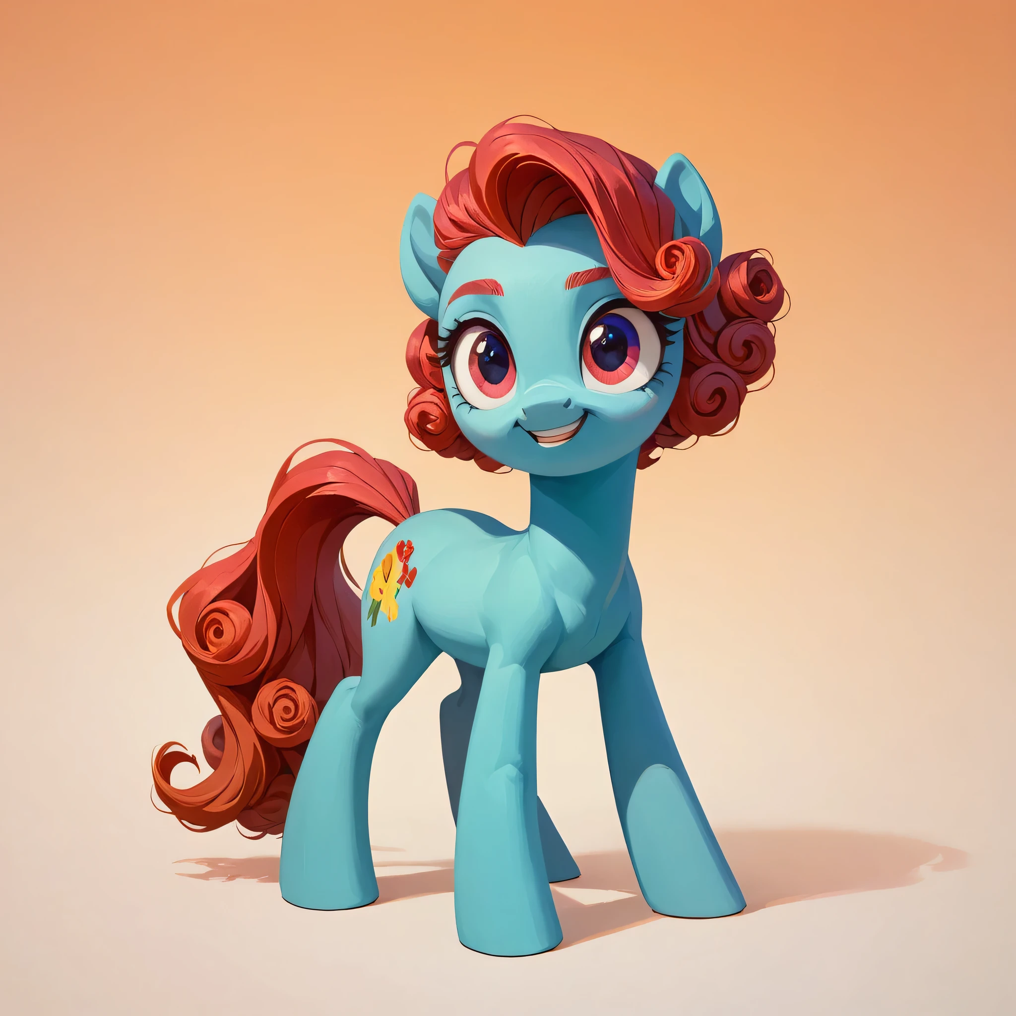 score_9, score_8_up, score_7_up, Fashionable pony, gradient background