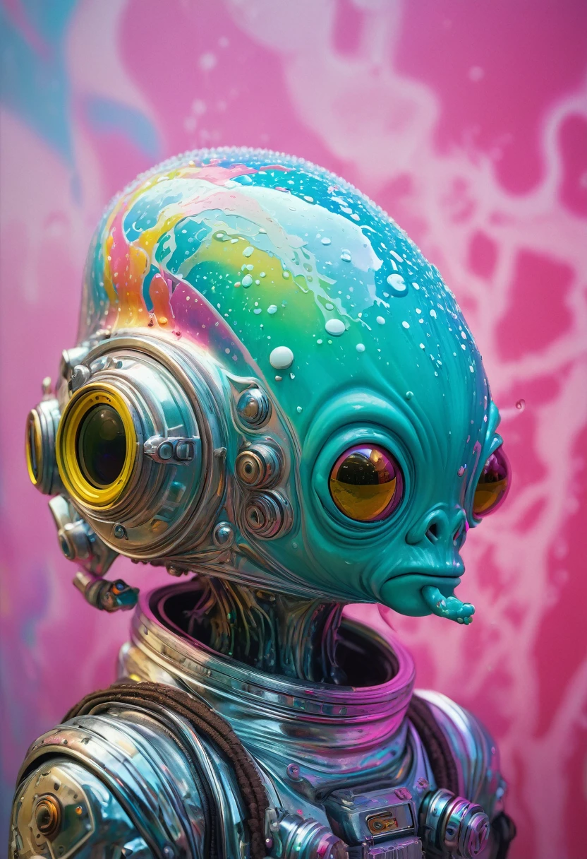 8K, ARTISTIC photogrAphy, best quAlity, mAsterpiece: 1.2), A (potrAit:1.2) Don Bluth Style  ASTRONAUT Cthulhu pink Toon Doll, full body RAW candid cinema, cyan hair, 16mm, color graded portra 400 film, remarkable color, ultra realistic, sad admosphere, dark lighting, oppressive atmosphere, depressive colors, kodak portra 400, photograph,r, Natural Light,  Pinhead lighgts, blur reflection, Brush Strokes, Smooth, abstract, Splatter, Oil On Canvas, rainbow colors, fractal isometrics details bioluminescens : a stunning realistic photograph of wet bone structure, 3d render, octane render, intricately detailed, titanium decorative headdress, cinematic, trending on artstation | Isometric | Centered