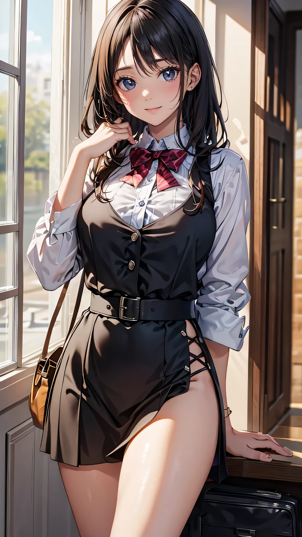 (random office lady fashion),(random pose),(random hairstyle),(Highest image quality,(8K), Ultra-realistic, Best Quality, High quality, High Definition, high quality texture, high detailing, Beautiful detailed, fine detailed, extremely details CG, Detailed texture, realistic representation of face, masterpiece, presence)