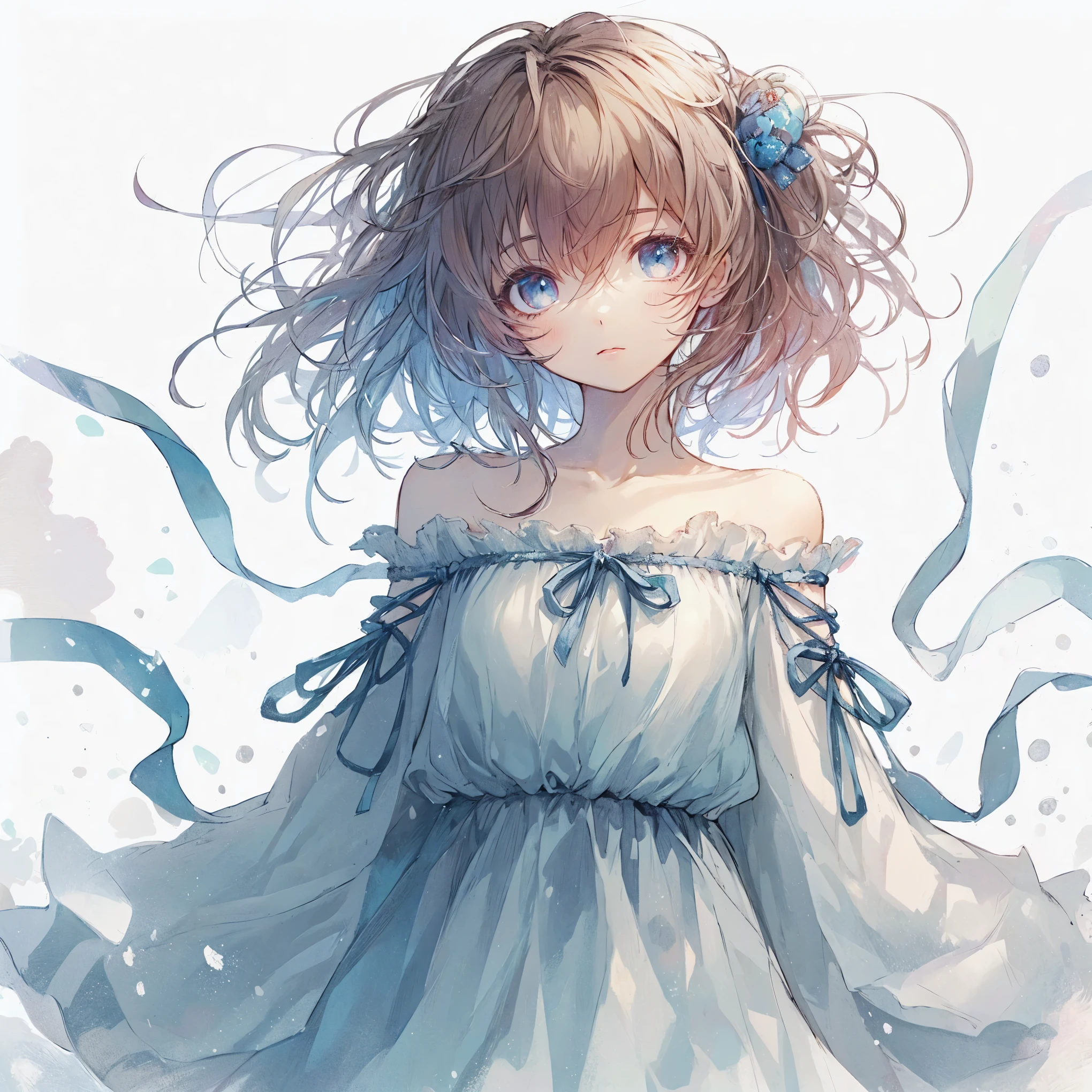(best quality,4k,8k,highres,masterpiece:1.2),ultra-detailed,(realistic,photorealistic,photo-realistic:1.37),beautiful detailed eyes,beautiful detailed lips,A girl with beautiful eyes, An anime girl wearing a pretty dress, A cute anime wife in a lovely dress, detailed digital anime art, a dress wearing, everyone, beautiful anime girl, cute anime girl, smooth anime art, anime style, vibrant colors, soft lighting, detailed drawn coquettish eyes, beautiful cleavage,