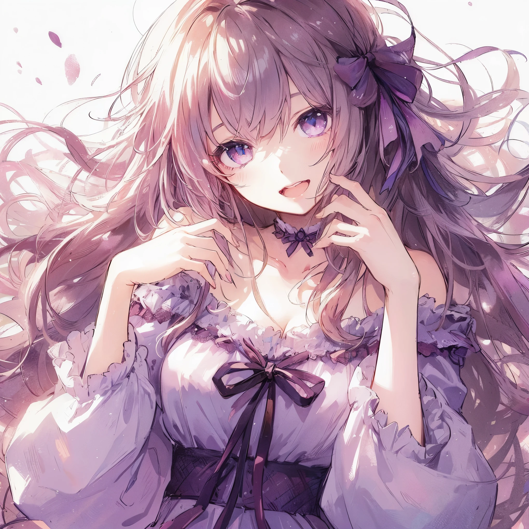 (best quality,4k,8k,highres,masterpiece:1.2),ultra-detailed,(realistic,photorealistic,photo-realistic:1.37),beautiful detailed eyes,beautiful detailed lips,A girl with beautiful eyes, An anime girl wearing a pretty dress, A cute anime wife in a lovely dress, detailed digital anime art, a dress wearing, everyone, beautiful anime girl, cute anime girl, smooth anime art, anime style, vibrant colors, soft lighting, detailed drawn coquettish eyes, beautiful cleavage,