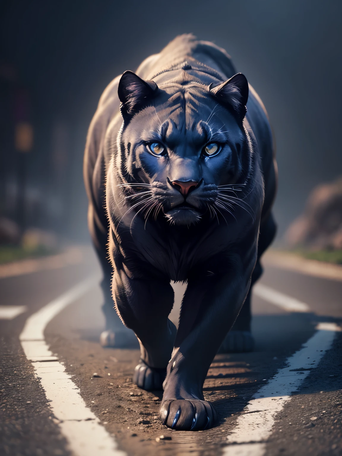 Panther, ultra detailed, high quality, 8k resolution, zoom out