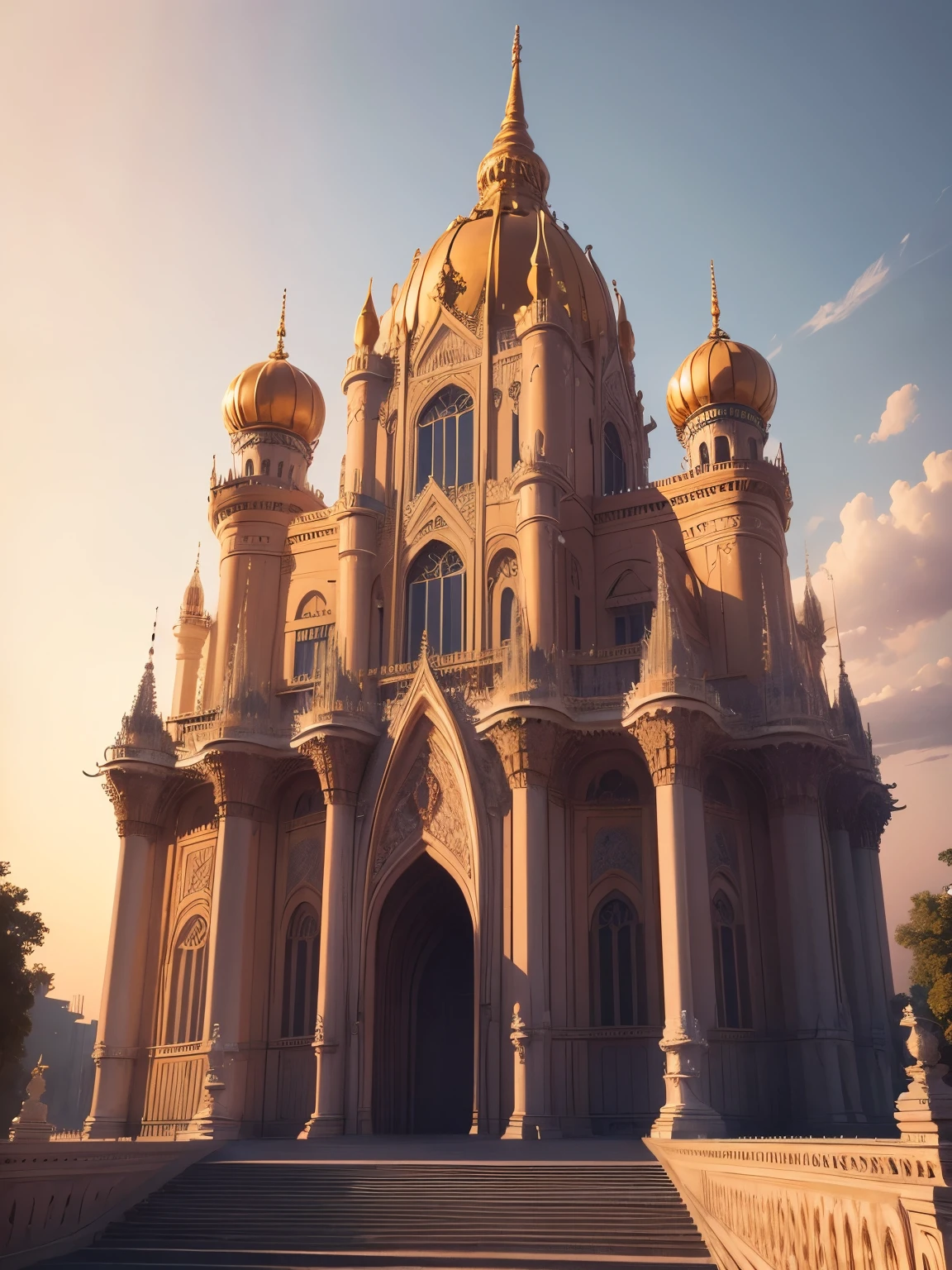 large palace, ultra detailed, high quality, 8k resolution