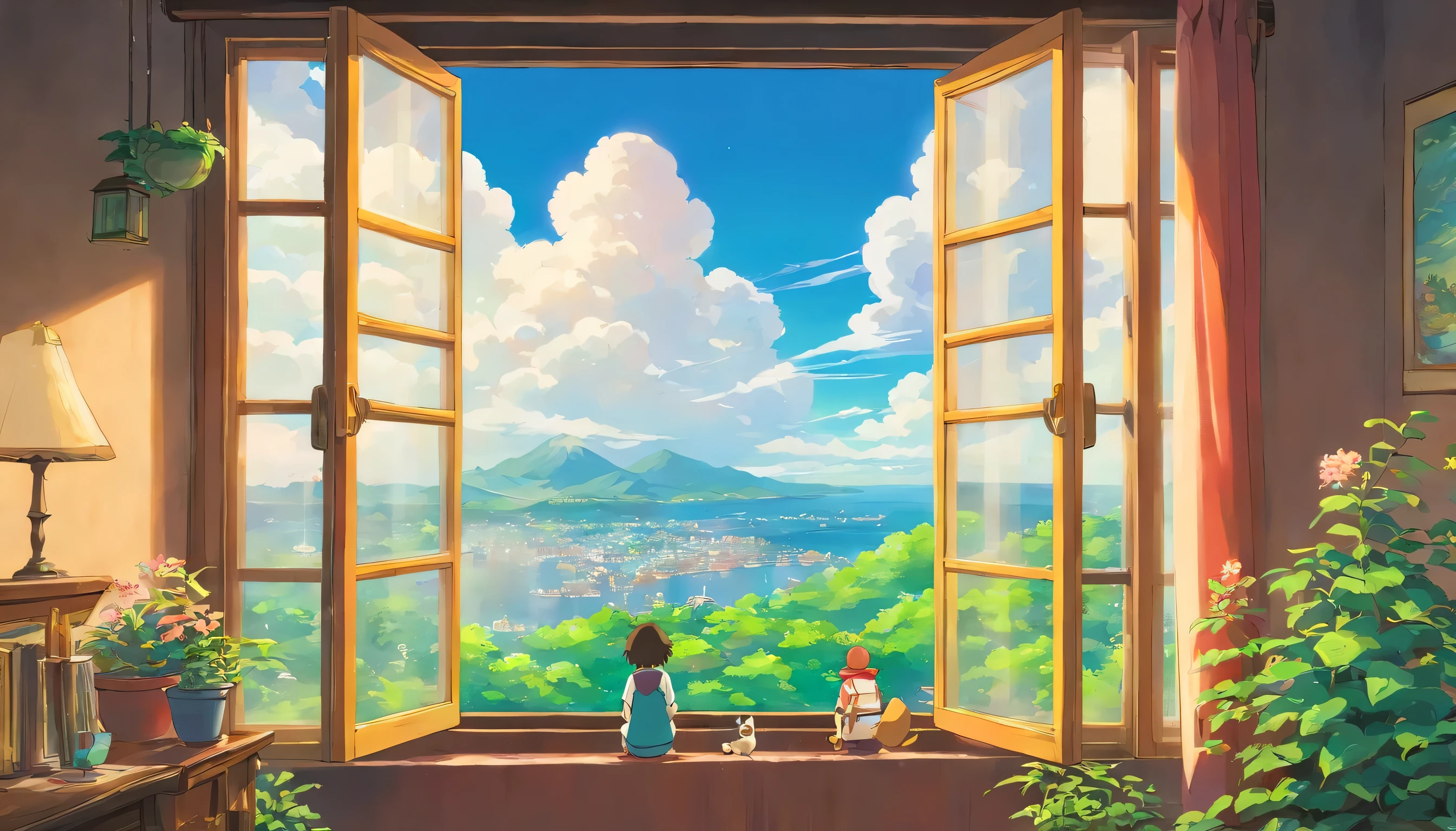 Staring at the clouds outside the window,daily,In town,