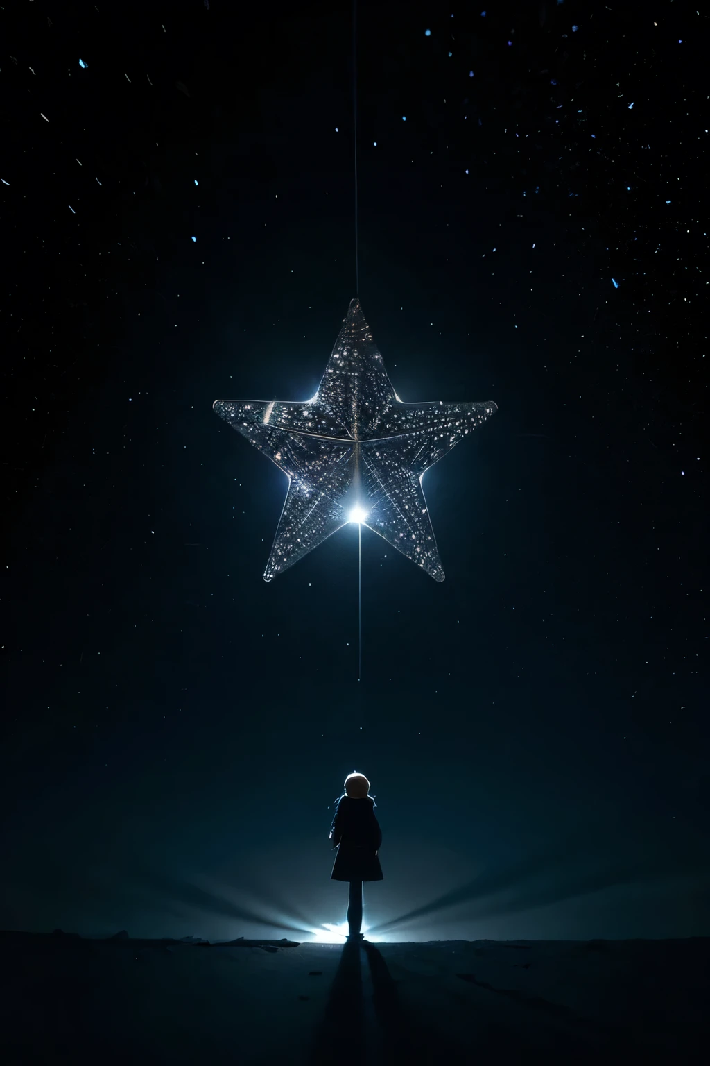 A shining star in the dark night