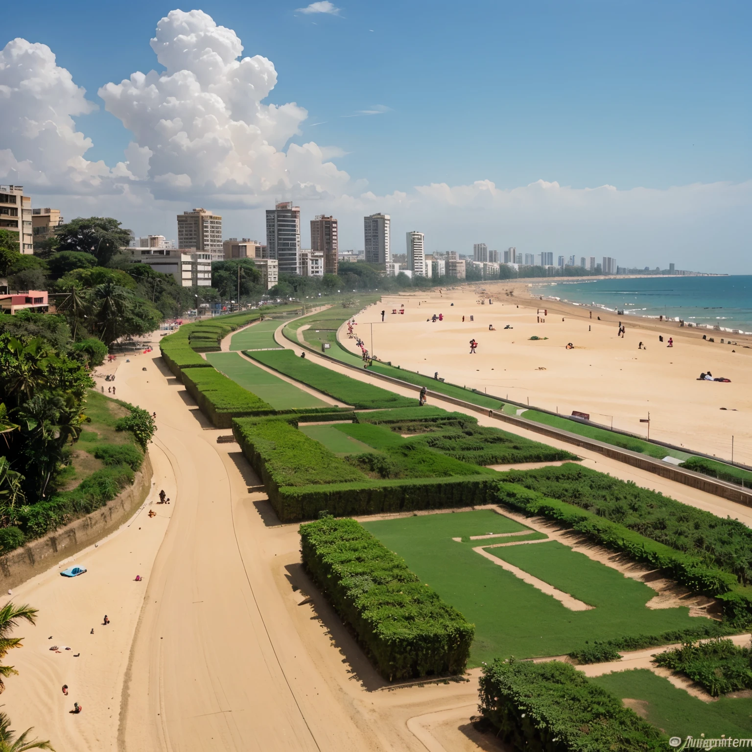 Bangalore City with a beach