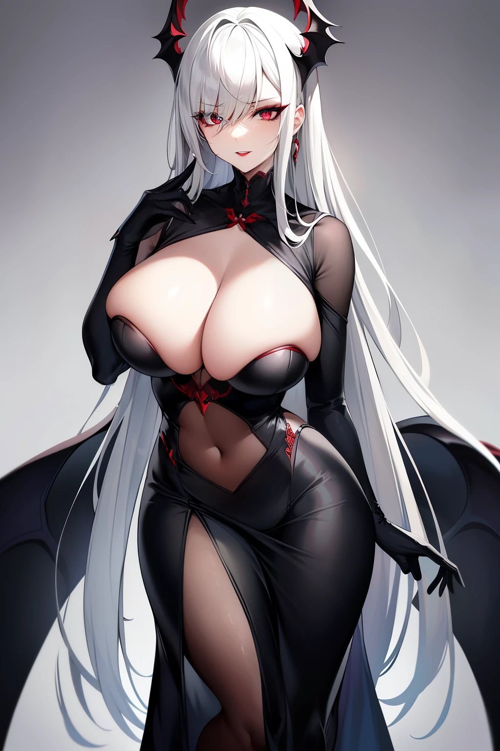 i really want to see more of her -\*\*full body shot\*\*-- the eyes \*\*scream evil and seduce me\*\* --\*\*close-up\*\*--
\*\*highest quality, highest resolution\*\*
\*\*pale skin, dramatic shadow around the eyes\*\*
\*\*intense look, shining eyes with a twisted glint\*\*
\*\*evil aura, creepy details around the mouth and nose\*\*
\*\*sexy and alluring expression, red lipstick\*\*
\*\*slim waist, voluptuous hips and curves\
