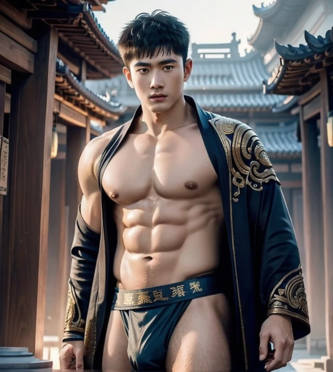 Chinese Men God, Mythology, Chinese odyssy, Handsome, Twink, Topless, Muscles, Athlete body, Full Frame, Sexy, Professional Lighting, Hanfu Outfit, Chinese Heaven Background, Bulge Underneathe Underwear, Sexy big bulge, Hanfu Warrior, Hanfu God, Hanfu Male, Hanfu Nobel, Seduce, Sex Appeals, Alafard man shirtless carrying a backpack, muscular body, handsome, manly, inspirite by Zhang Han, Cai Xukun, Kim Do-young, Inspired by Bian Shoumin, Inspired by Xiao Yuncong, yihao ren, yanjun cheng, jinyiwei, inspired by Huang Gongwang, xintong chen, Wang yi bao, Li Xian, Leo Wu, Jacket, wearing japanese loincloth,nice butts, Tattoo chest, tattoo hands, tattoo arms, tattoo belly, clear studio light, night ancient chinese Buddhism temple background, detailed background, fantasy Chinese themed,long big dick masturbate, correct shape sick, erection, the best resolution, 8k, Ultra fullHD, look at the viewer, catching eyes,