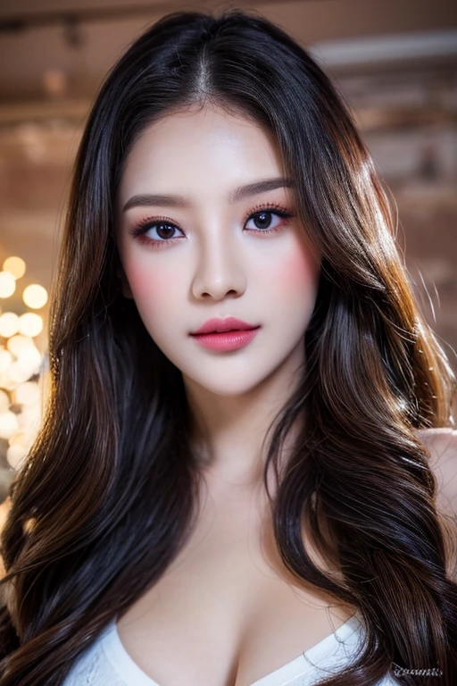 (best quality,8k,highres,masterpiece:1.2),ultra-detailed,realistic,portrait,colorful lighting,aesthetic,
[flowers],beautiful detailed eyes,luscious lips,wavy hair,hearts in the background,vibrant colors,soft lighting,warm tones,bright highlights,melting paint effect,surreal scene, dreamlike atmosphere