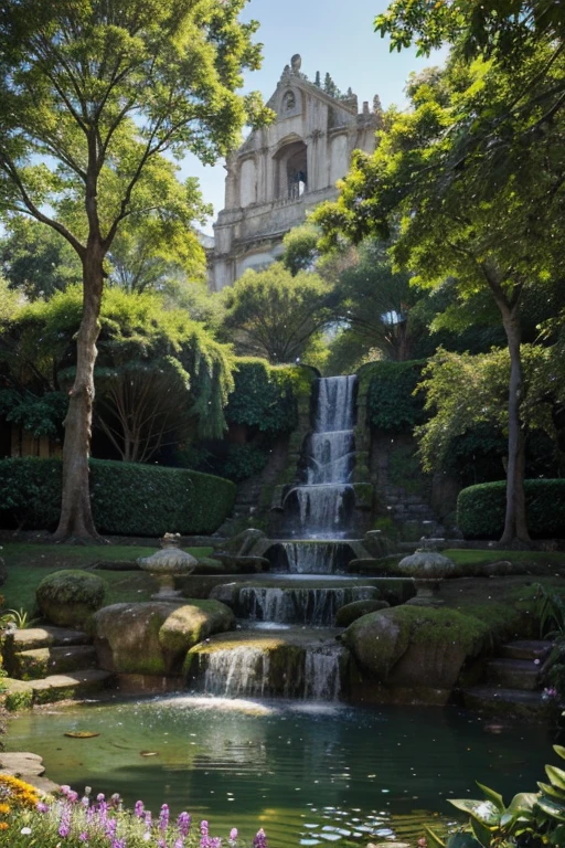 The painting depicts a magical and majestic scene, with the resplendent goddess as the focal point. The goddess, with her long, flowing hair like a golden stream and eyes as blue as the autumn sky, strolls amidst a vibrant garden teeming with colorful flowers. She is clad in a pristine white gown, gracefully flowing in the breeze, accentuating her ethereal beauty.
The garden where the goddess wanders is an enchanted one, nestled amidst the shade of ancient trees. Each flower vies for attention, blooming in a dazzling array of colors, creating a vibrant tapestry of nature.
In the distance, beyond the garden, lies an ancient city with towering skyscrapers and moss-covered roofs bearing the patina of time. The ancient city exudes an air of tranquility and grandeur, as if lost in a thousand-year slumber.
In the goddess's hand rests a gleaming divine sword, radiating an aura of power and extraordinary strength. The sword symbolizes the goddess's authority and noble mission to protect and safeguard the ancient city and the garden from all evil forces.
The painting employs a predominantly light color palette, evoking a sense of brightness, vibrancy, and hopefulness. Light permeates the entire painting, enveloping every object, enhancing the magical and ethereal quality of the scene.
The painting "The Goddess Amidst the Mythical Garden" is a unique work of art, imbued with mythological and epic elements. It is not only aesthetically pleasing but also conveys a profound message about courage, responsibility, and faith in the triumph of good over evil.