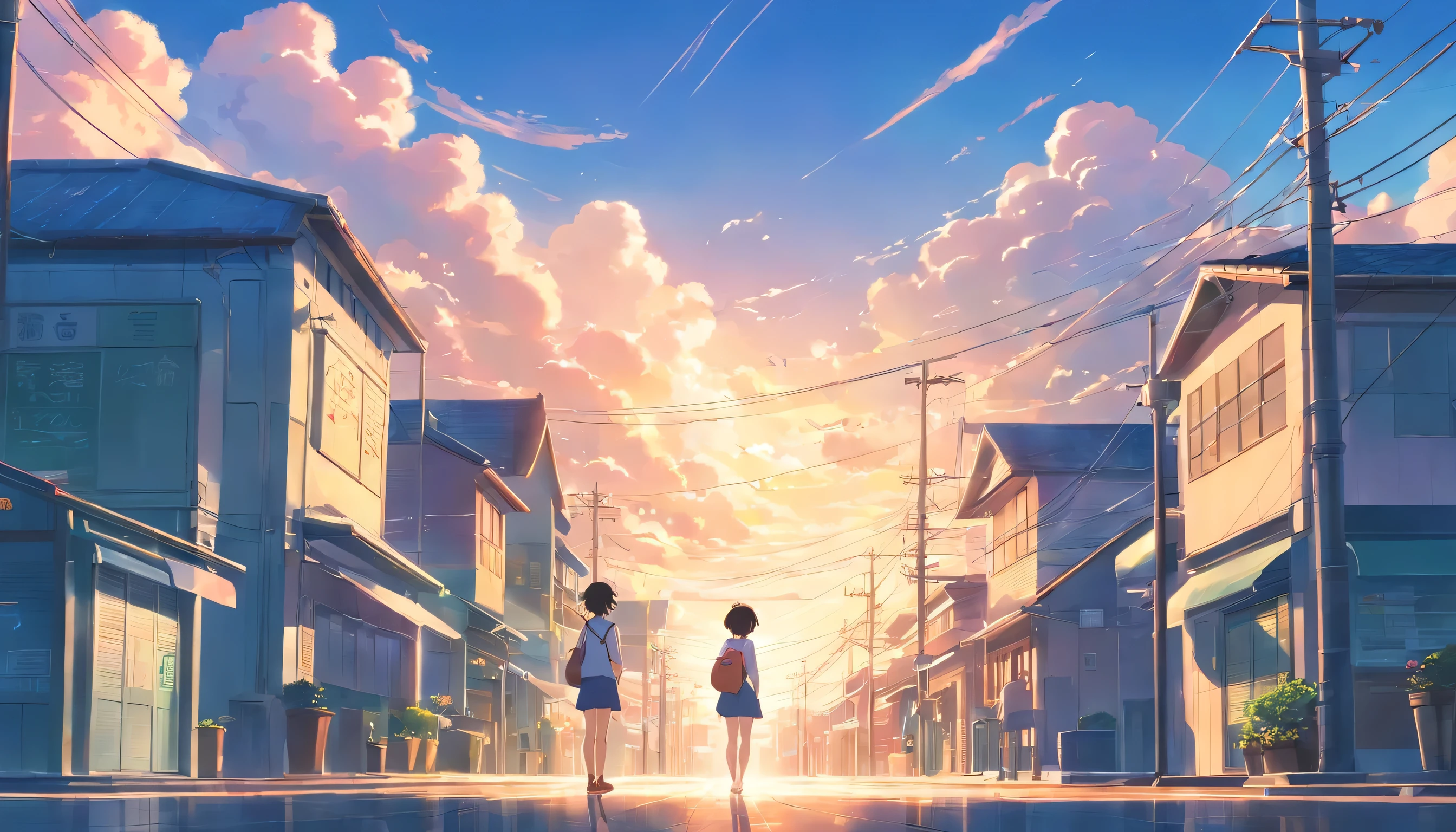 Staring at the clouds,daily,In town,