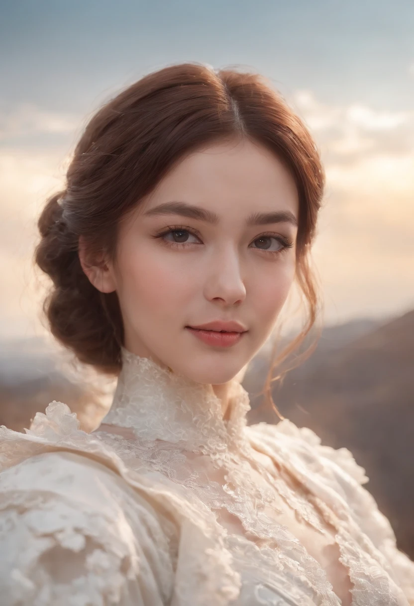 beautiful girl with beautiful smile on her face made of clouds and sky, character art, art by artgerm lau and kyoung hwan kim and and ilya kuvshinov and john singer sargent, hyperdetailed, 8 k realistic, symmetrical, frostbite 3 engine, cryengine, dof, trending on artstation, digital art,APEX SUPER REAL FACE XL ,xxmix_girl