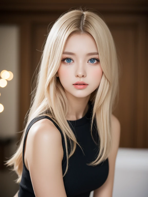 A woman of beauty in a fantastic space, Tight micro dress white and gold color, 98k, {{Masterpiece}}, Best quality, High quality:1.4), {{[[front look}}, eye_contact,Multiple photo poses)]], very pretty look face, and very pretty eyes, cute images, cute images, {{A half body}}, {{{{{{{{Long legs}}}}}}}}, {{{{slim sexy body}}}}, {{{{{{Tall woman}}}}}}, {{177 cm tall}}, Solo, Beautiful, Lovely, Adorable, Pale skin, {{18to 22 years old German girl}}, look beautiful German girl and blue eyes or green eyes with platinum blonde hair color), Nordic German young girl, {{{{{{{{{{half girl}}}}}}}}}}, {{{{{{{{{{High_Heels}}}}}}}}}},
