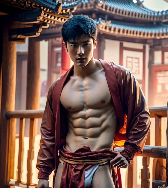 Handsome Chinese boy, super realistic, 20 years old, Chinese Men God, Mythology, Chinese odyssy, Handsome, Twink, Topless, Muscles, Athlete body, wet body, wet hair, Full Frame, Sexy, Professional Lighting, Hanfu Outfit, Chinese Heaven Background, white transparent Underneathe Underwear, Sexy wet skiny bulge,naked body, see through underwear, Hanfu Warrior, Hanfu God, Hanfu Male, Hanfu Nobel, Seduce, Sex Appeals, Alafard man shirtless carrying a backpack, muscular body, handsome, manly, inspirite by Zhang Han, Cai Xukun, Kim Do-young, Inspired by Bian Shoumin, Inspired by Xiao Yuncong, yihao ren, yanjun cheng, jinyiwei, inspired by Huang Gongwang, xintong chen, Wang yi bao, Li Xian, Leo Wu, Jacket, wearing japanese loincloth,nice butts, Tattoo chest, tattoo hands, tattoo arms, tattoo belly, clear studio light, ancient chinese Buddhism temple background, detailed background, fantasy Chinese themed,long big dick masturbate, correct shape sick, erection, the best resolution, 8k, Ultra fullHD, look at the viewer, catching eyes,