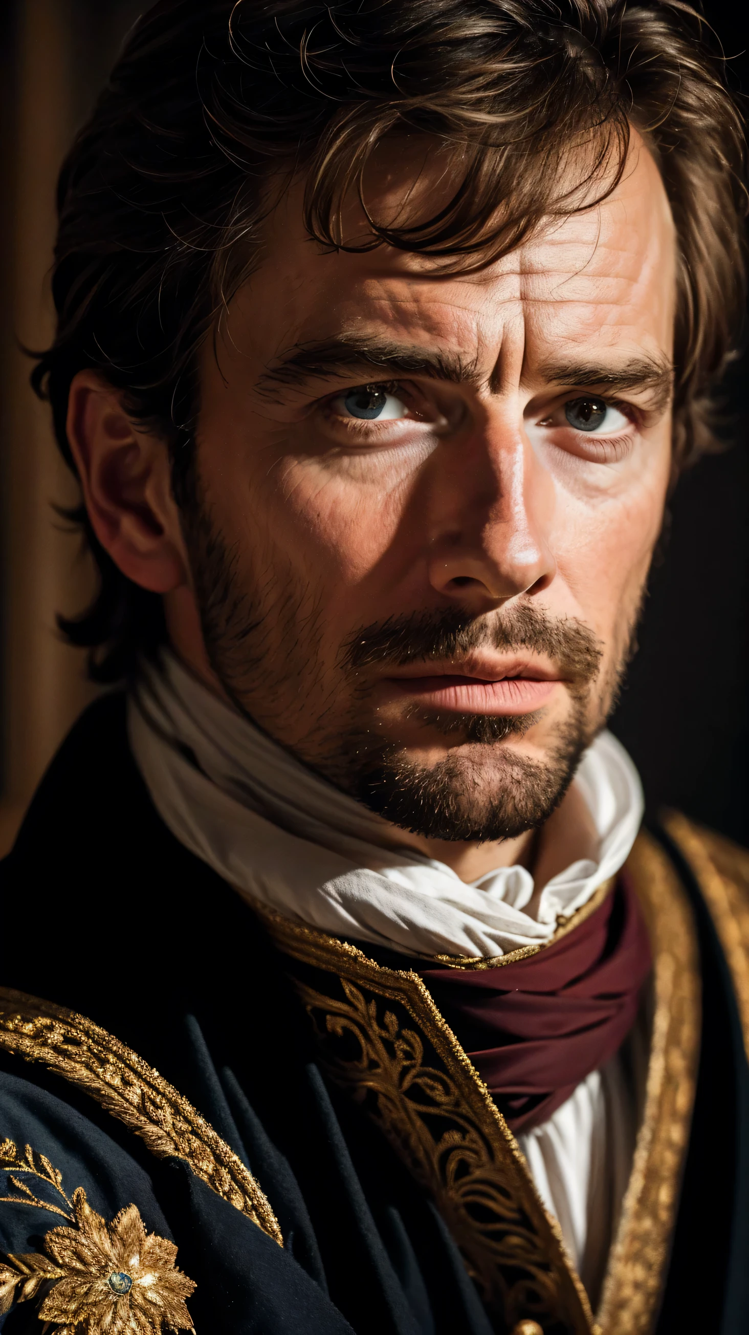 Portrait of Jean-François de Galaup de La Pérouse, the French explorer, face-camera (((ultra realistic))), masterpiece, 8k, ultra-detailed, intricate details