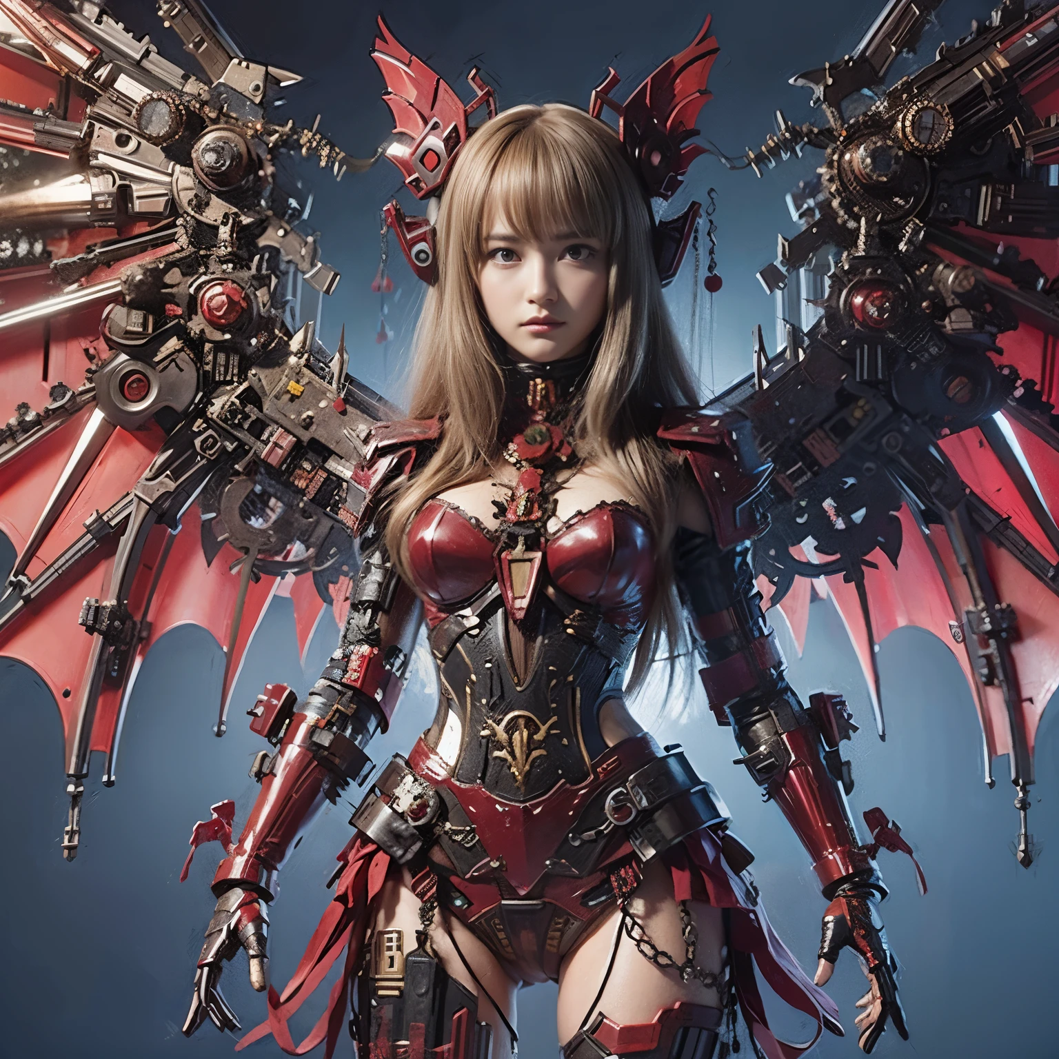 Mobile Suit Gundam、Zeon Army Mobile Suit、Extremely intricate details、Extremely realistic rendering、metal texture、Weathering、masterpiece、highest quality、Power Pipe、Hydraulic cylinder