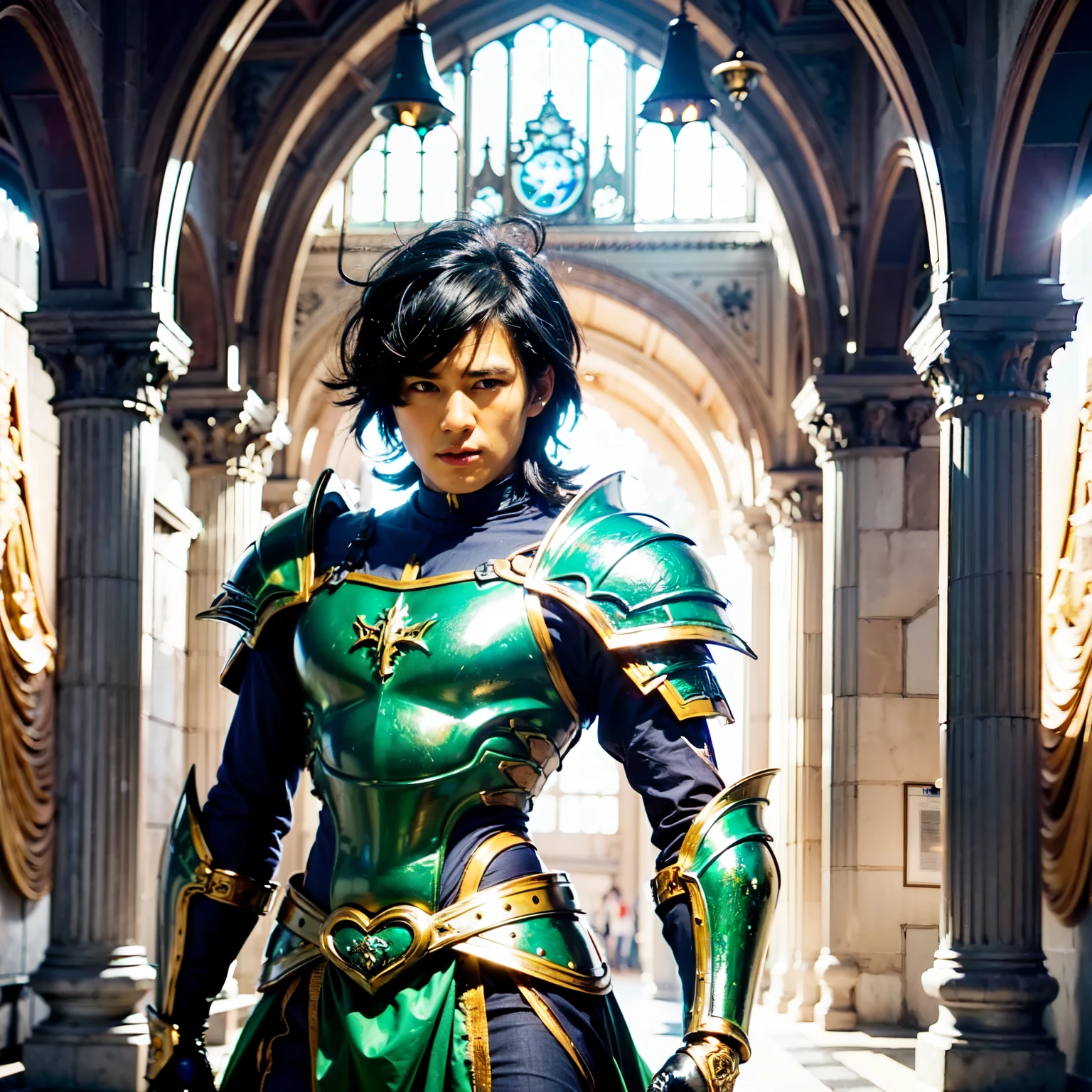 128K ultra-high resolution,
128K Ultra HD,
128K ultra-high resolution,
best definition,
highest quality,
Highest Resolution,
Perfectly detailed,
Perfect design,
Very detailed,
Very excellent design,
Super detailed,
Hyper Definition,
super high quality,
Hyper Resolution,
masterpiece,
(((anime))),
Body Shot,
(((boy))),
good looking,
Muscular body,
(((Long black hair))),
(((Iris))),
(((Super detailed & Perfect design With Ultra High Quality Gold Warlord Armor))),
(((Interior of a medieval royal palace background landscape))),