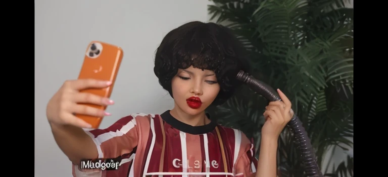 Femme blanche sexy, huge curls'oreilles créoles en or, Coiffure, sous hair dryer helmet vapeur , hood dryer, lavage de cerveau, nu, Undress , sucer une bite , machine d'allaitement pour tétons, hood dryer, hair dryer helmet,
Le cerveau est nul, huge red lips , Fellation, bite dans sa bouche, porno, Futanari, bouche avalant du sperme, cheveux afro, machine de sexe vaginal