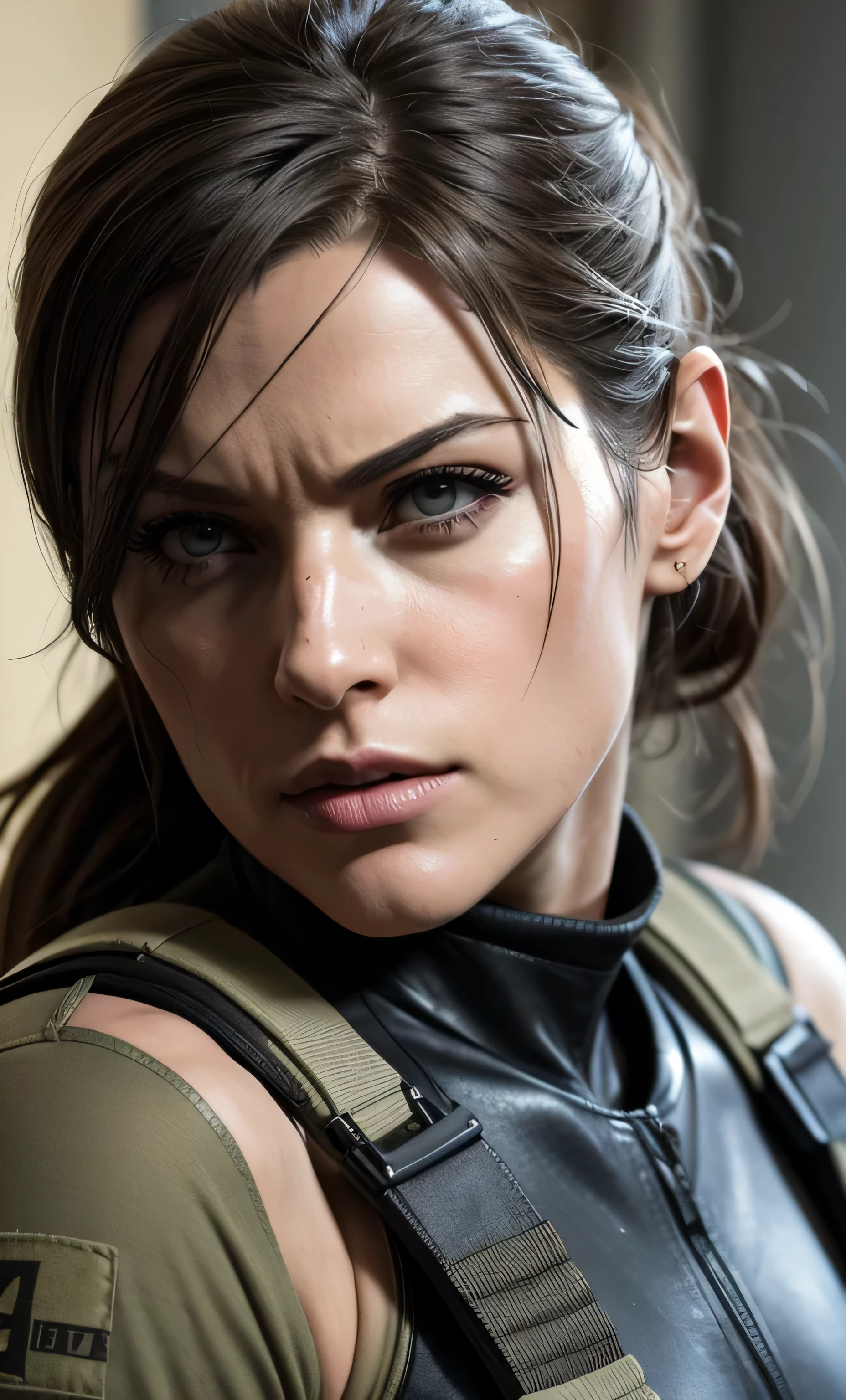 Quiet from Metal Gear Solid V, bring sniper
