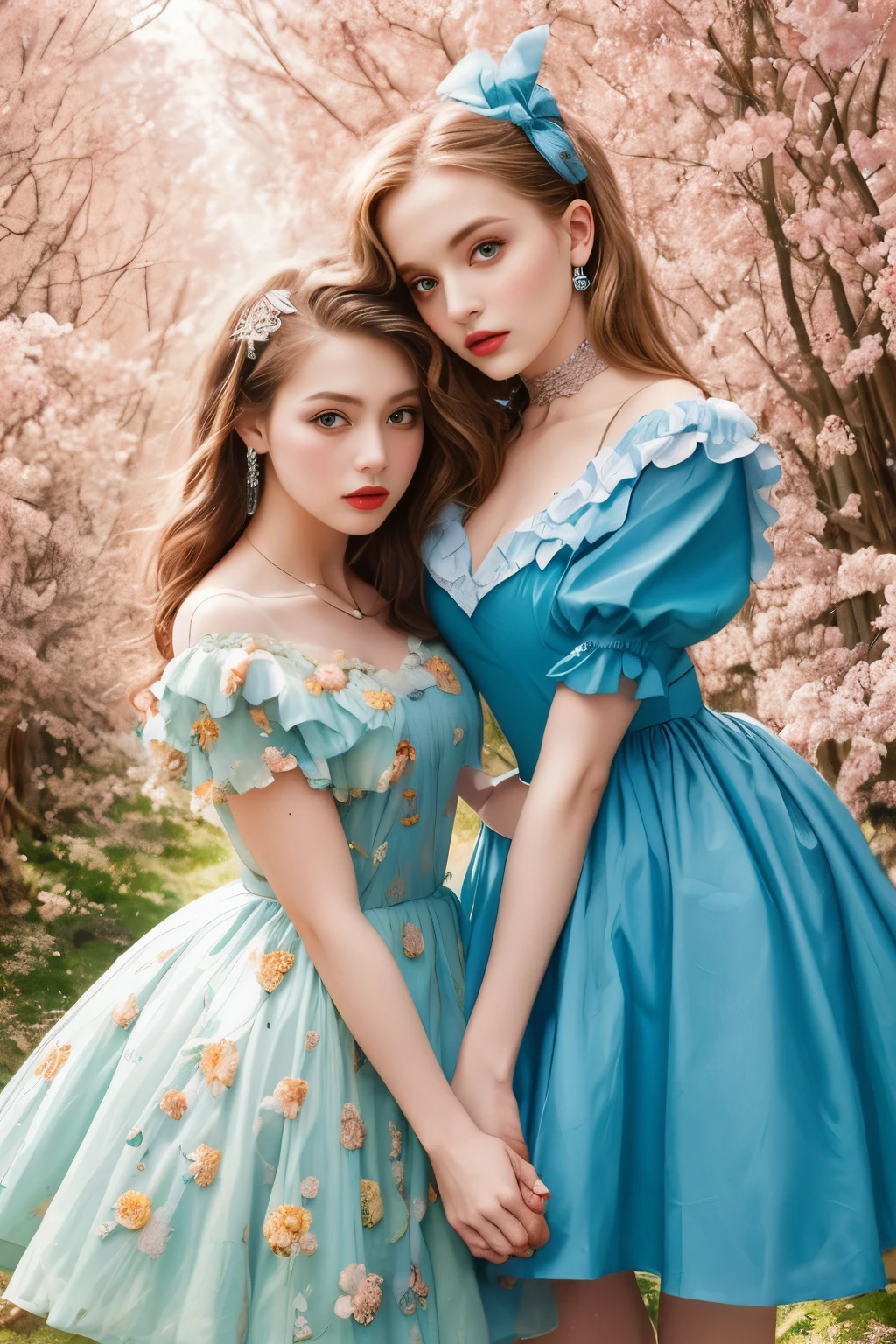 Fresh new look for 'Alice in Wonderland' inspired by Vogue and anti-fashion style, 75mm, canon, sun lights