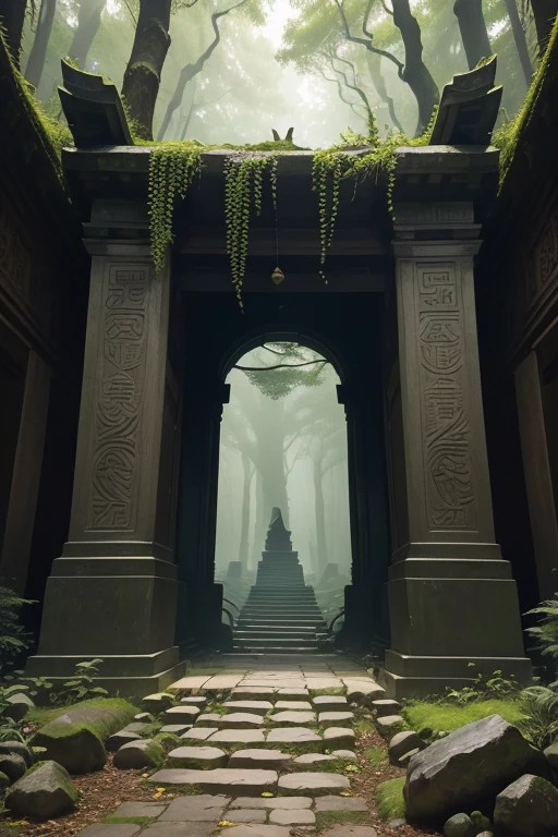 Deep within the depths of an ancient forest, veiled by a dense fog, lies a mysterious Oriental tomb, captivating curious gazes and igniting the boundless imagination of humankind.
This tomb is cloaked in a thick layer of moss, its surface bearing the patina of time, a verdant hue that speaks of ancient wisdom. Towering trees, their branches intertwined, form a verdant canopy overhead, casting long shadows that dance upon the weathered stones. The symphony of chirping insects and rustling leaves blends with the whisper of the wind, weaving an enigmatic tale of secrets hidden within.
The entrance to the tomb is adorned with intricate carvings depicting majestic dragons and phoenixes, symbols deeply embedded in Oriental culture. Time has etched its passage upon the weathered gates, leaving a narrow gap that beckons one into the unknown. Darkness engulfs all, pierced only by a faint sliver of light filtering through the opening, casting an eerie and foreboding ambiance.
Within the tomb lies a labyrinth of dimly lit corridors and hidden chambers. Moss and dust cling to the stone walls, chronicling the passage of countless years. Strange stone statues and ancient murals adorn the passageways, adding to the air of mystery.
Legend whispers that this tomb serves as the final resting place of a mighty emperor, accompanied by a treasure trove of unimaginable riches. Countless adventurers have ventured into its depths, seeking the fabled fortune, yet none have ever returned.
The enigmatic Oriental tomb remains an enigma, a beacon for the curious and adventurous. What secrets lie hidden within its depths? Does the legendary treasure truly exist? These questions continue to tantalize the human spirit, beckoning us to unravel the mysteries that lie concealed within.