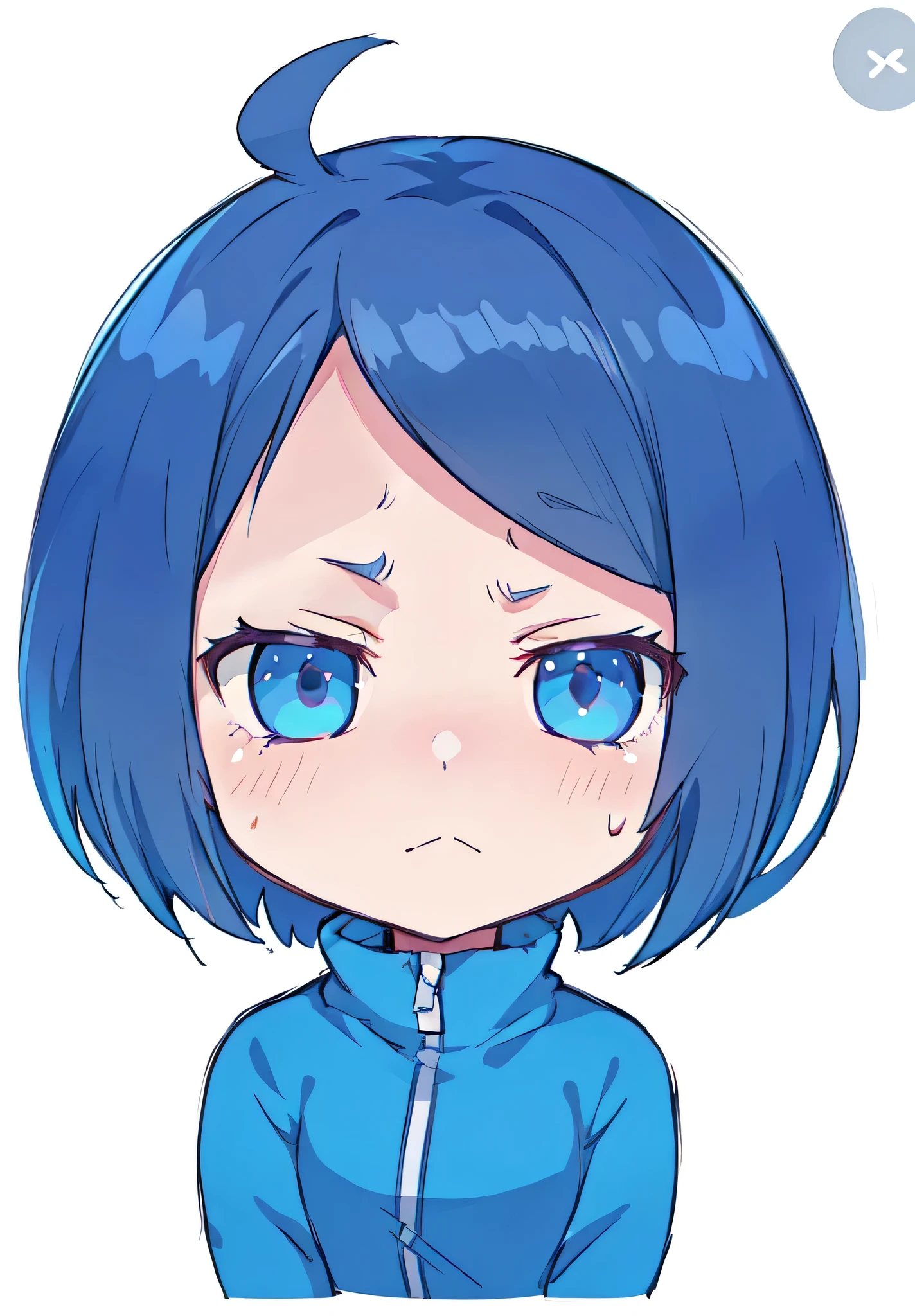One Girl、((Esbian all over、Character portrait:1.2)), highest quality、On the table、Long Hair,（Mechanical Goggles）、Blue Hair，,Green Punk Jacket、White background，Punk Style，（（Dark brown hair）），Facial Expressions Leschina，Cyberpunk characters，（（Very long hair））Glaring