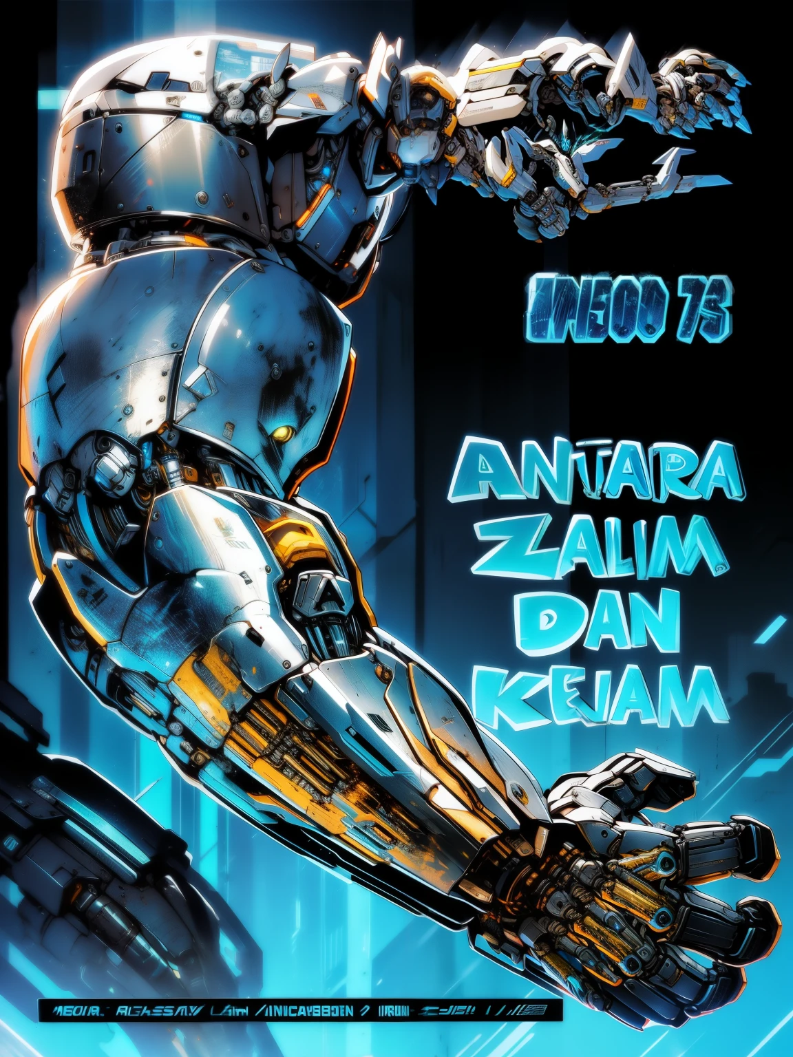 metal arms, mechanical arms, chrome,
