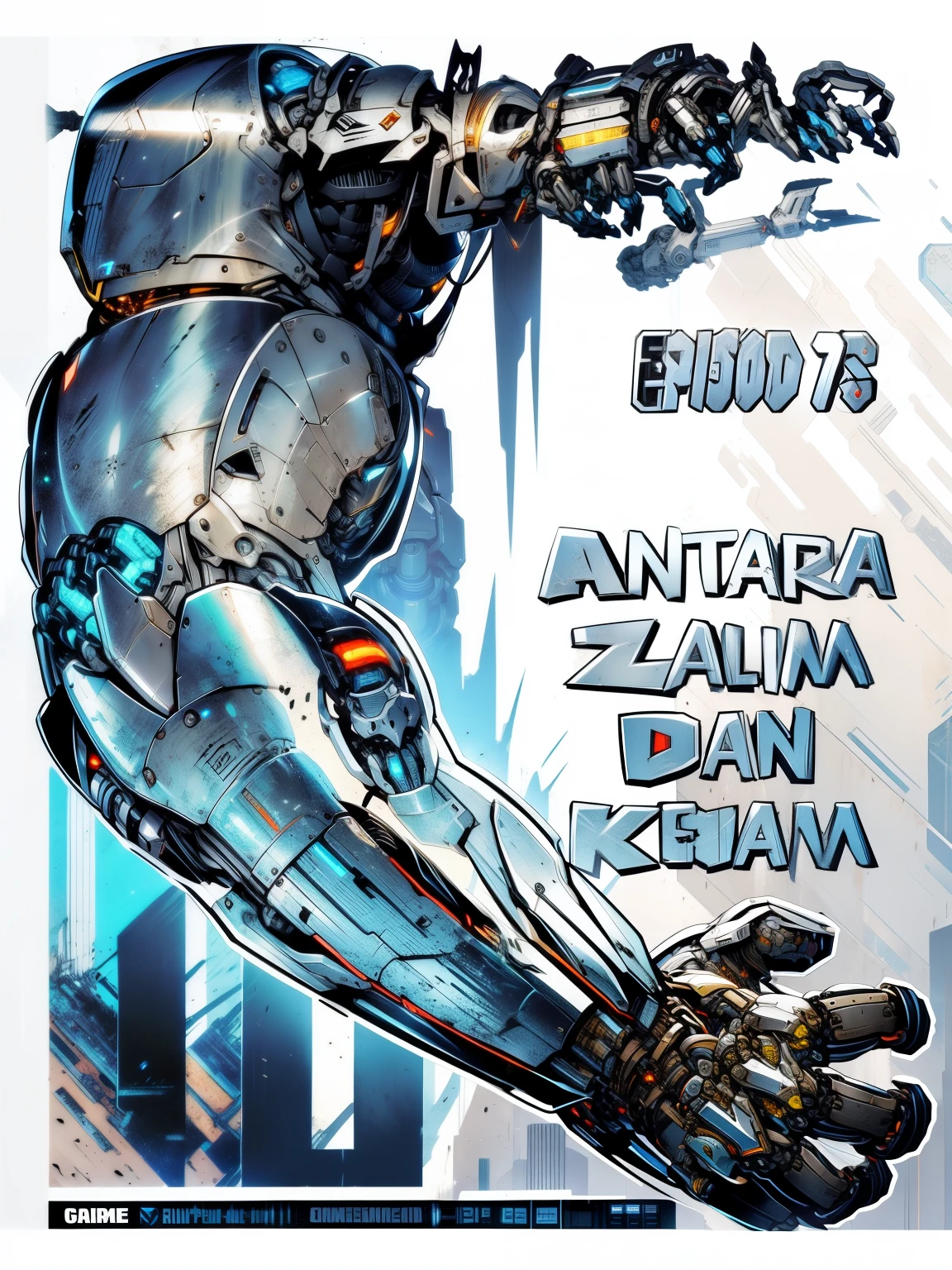 metal arms, mechanical arms, chrome, silver metal