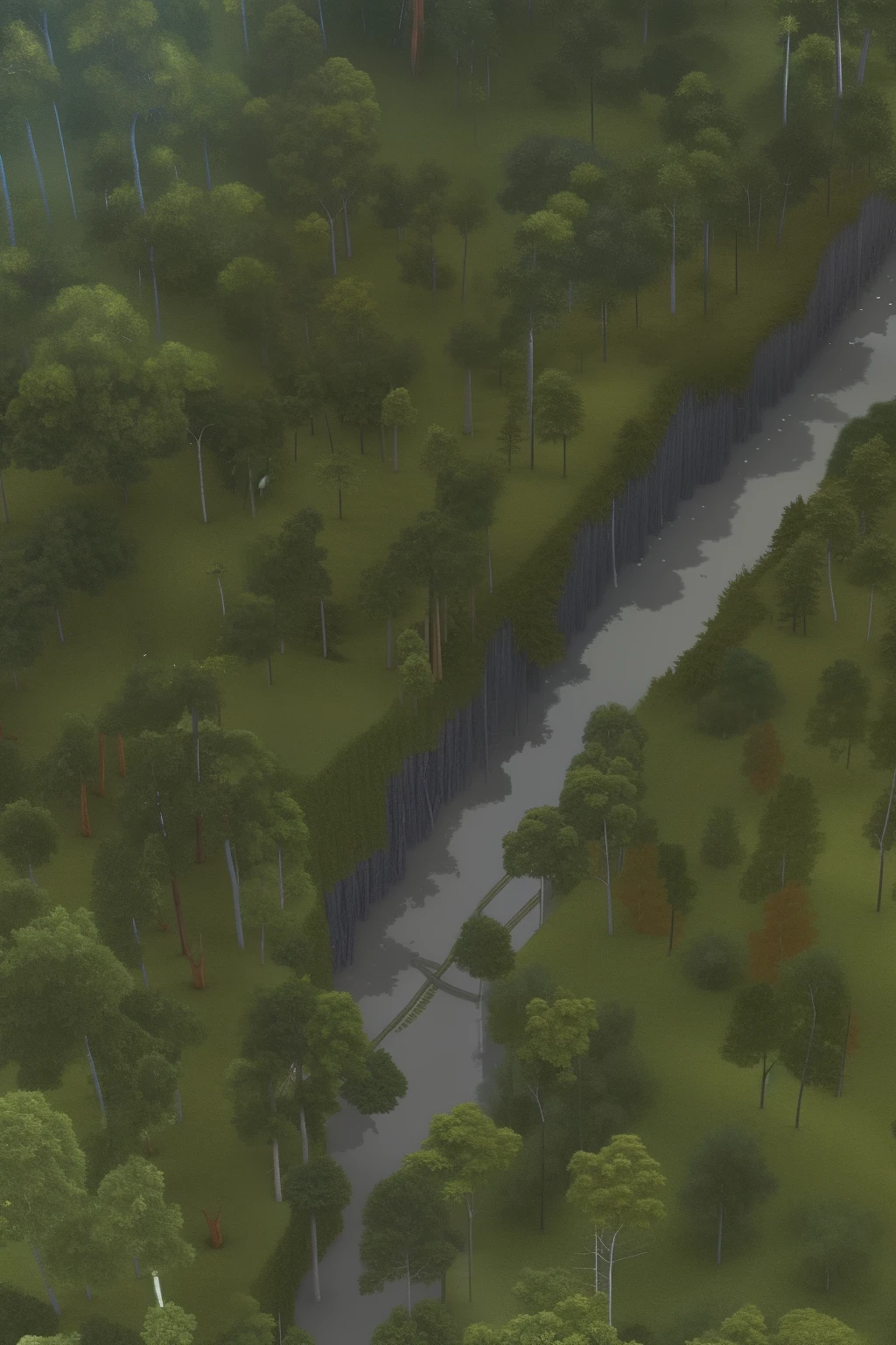 Q version of the forest,top view