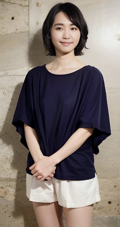 highest quality, masterpiece, Ultra-high resolution, (Realistic:1.4), RAW Photos, One girl, Beautiful Japanese Women, Beautiful Skin, Black Hair:1.7, gakki, ((short hair:1.5)), 30 years old, Smile happily:1.2, Ma