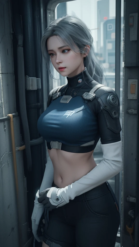 ((best quality)), ((masterpiece)), (detailed:1.4), 3D, Image of a beautiful cyberpunk woman,HDR (High Dynamic Range),Ray Tracing,NVIDIA RTX,Super Resolution,Unreal 5,Subsurface scattering,PBR textures,Post-Processing,Anisotropic filtering,Depth of Field,Maximum clarity and sharpness,Multi-layered textures,Albedo and highlight maps,Surface Shading,Accurate simulation of the interaction between light and material,Perfect proportion,Octane Rendering,Two-color lighting,Large aperture,Low ISO,White Balance,Rule of Thirds,8K Native,