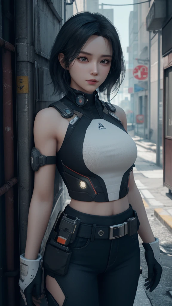 ((best quality)), ((masterpiece)), (detailed:1.4), 3D, Image of a beautiful cyberpunk woman,HDR (High Dynamic Range),Ray Tracing,NVIDIA RTX,Super Resolution,Unreal 5,Subsurface scattering,PBR textures,Post-Processing,Anisotropic filtering,Depth of Field,Maximum clarity and sharpness,Multi-layered textures,Albedo and highlight maps,Surface Shading,Accurate simulation of the interaction between light and material,Perfect proportion,Octane Rendering,Two-color lighting,Large aperture,Low ISO,White Balance,Rule of Thirds,8K Native,
