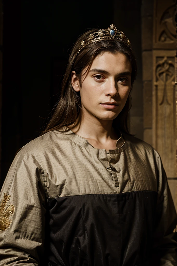 Medieval portrait of an French king