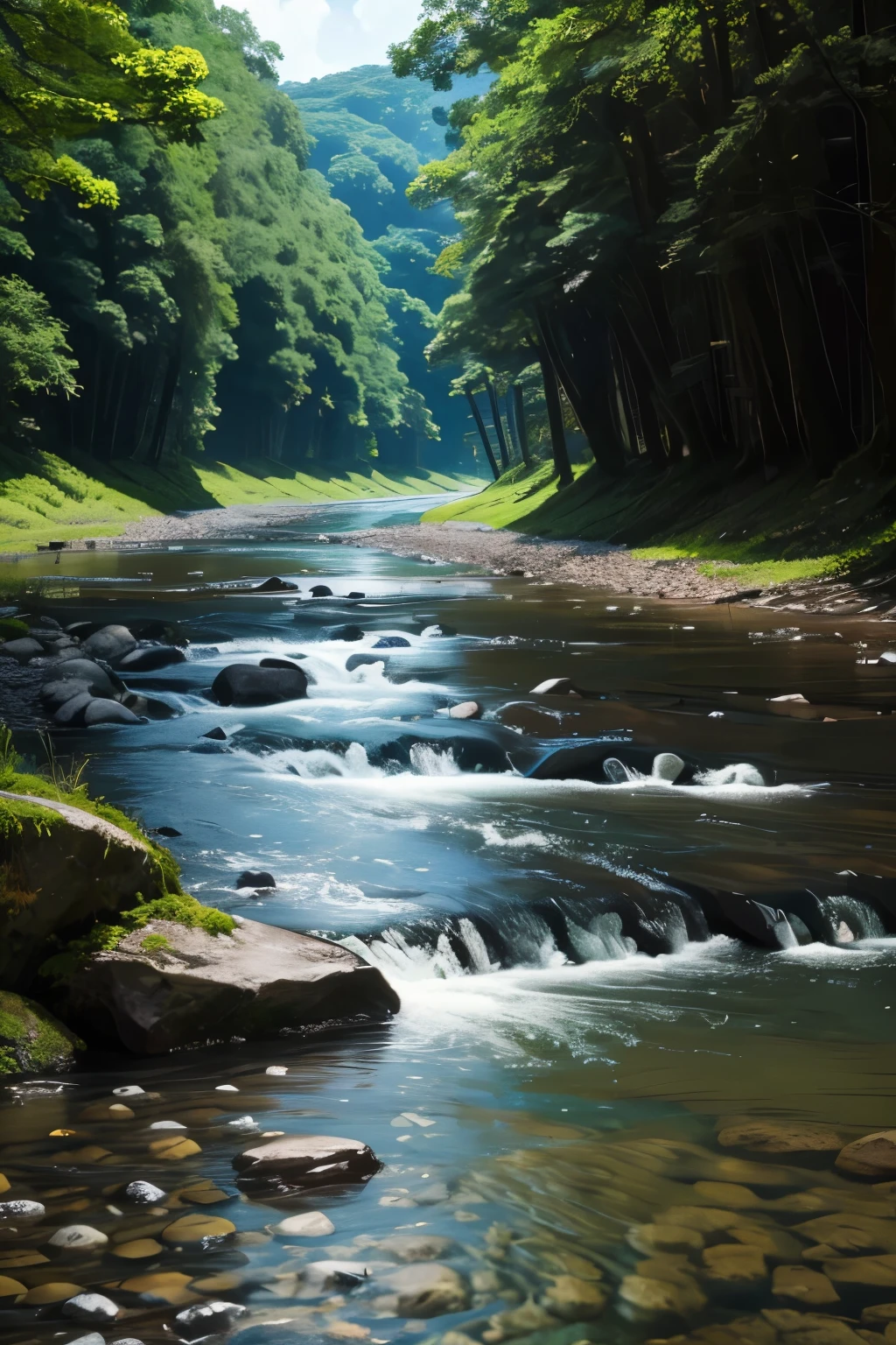 river、In the water