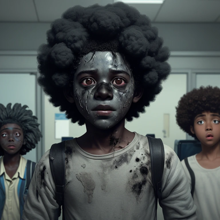 A comedy film about an elementary school boy who ends up covered in soot after an experiment goes wrong at school and explodes, leaving him with an afro.