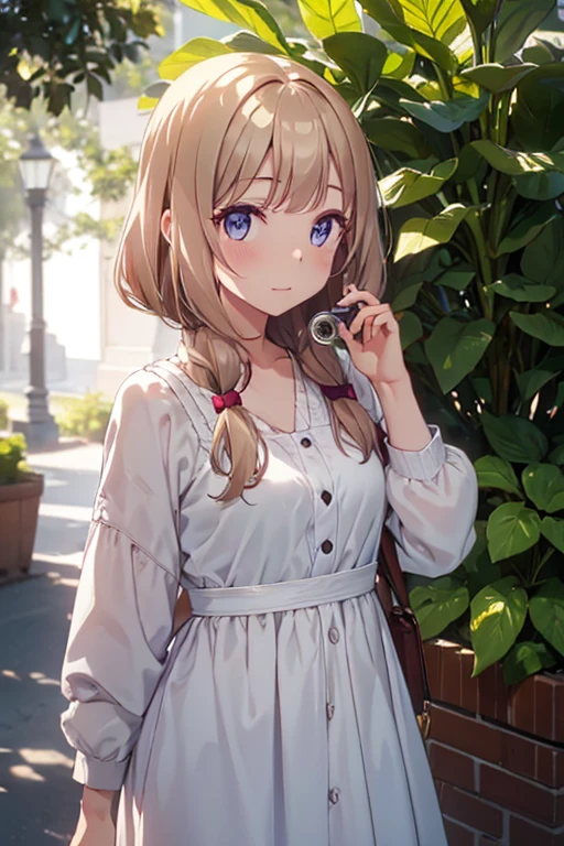 (4k, Best Quality, High Resolution: 1.1), (Realistic, Photorealistic:1.1), 1 Girl, Solo, Fine Eyes, Fine Complexion, (Look Viewer:1.2), Cute, Pure, Long Eyelashes, Upper Body, Blush, Random Clothes, Realistic Light, Realistic Shadows, [Blurred Background], Eye Focus, [Depth of Field], Professional Lighting, Photon Mapping, Radiosity, Physically based rendering, high detail, f/2.8, 200mm lens, catch light, big hairpin，full body esbian，