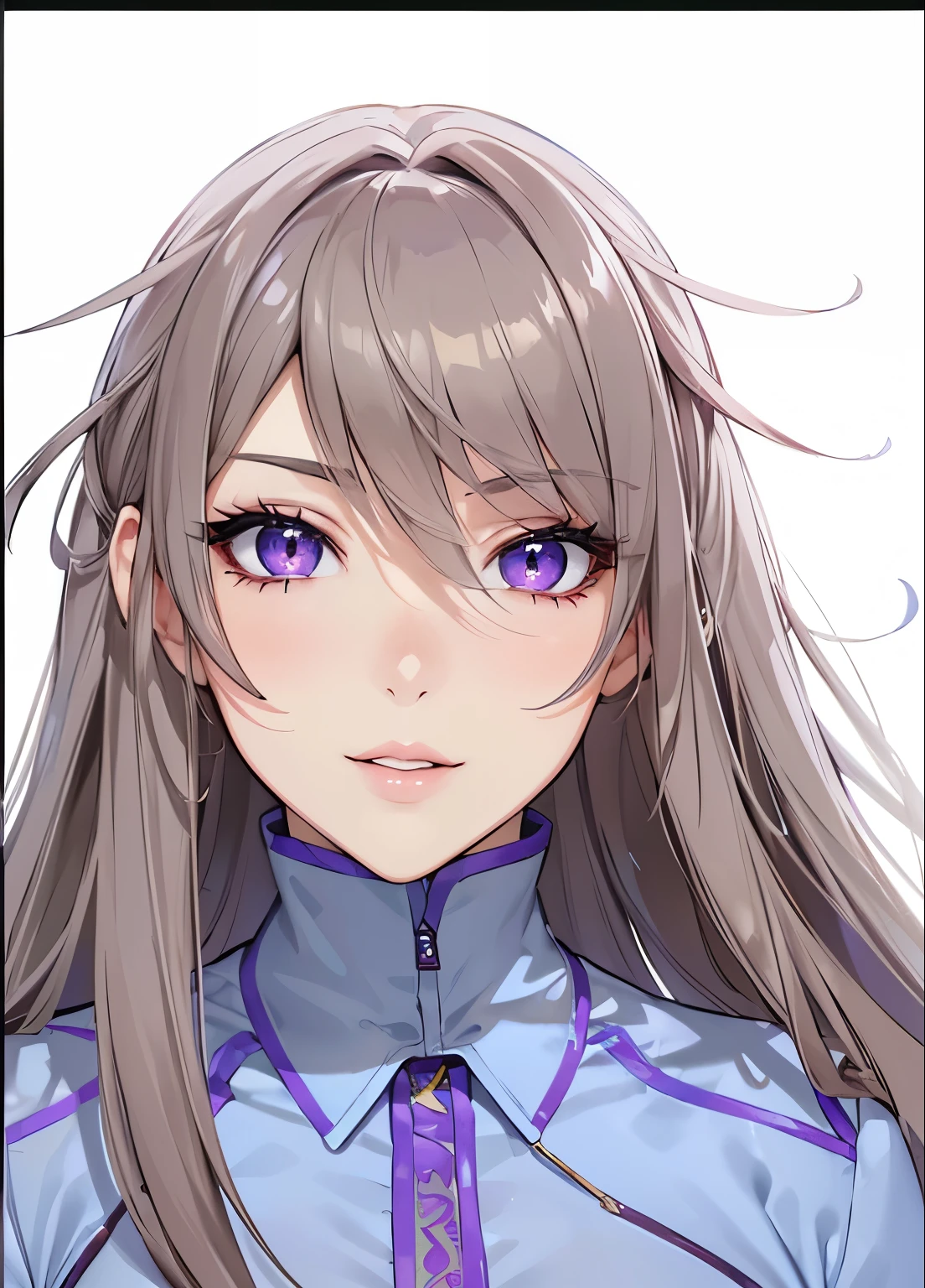 (masterpiece, best quality:1.4), (extremely detailed, 8k, uhd), cinematic shot, natural lighting, ultra highres, vibrant rich colors, (beautiful, aesthetic, perfect, delicate, intricate:1.2), (sharp focus, from front:1.3), eye level shot, 1girl, portrait of a anime girl, young, light brown hair, (extremely hot, attractive, beautiful, sexy, feminine:1.2) sexy, romantic, lovable, serious look, expressive purple eyes, long eyelashes, relaxed (smiling:1.2), full body (beautiful detailed face, highly detailed skin, purple eyes), gorgeous, breathtaking beauty, seductive, captivating, pale skin, perfect female figure, (slim:0.5), (wearing a dark t-shirt :1.2), (highly saturated lipstick, luscious thick lips), intricate details, daytime, award winning photography, detailed background, volumetric fx, anime, hyper-detailed