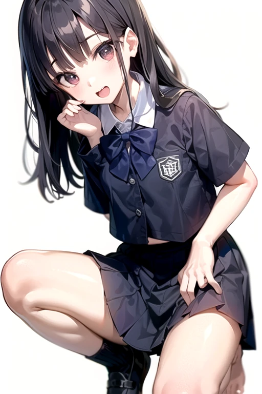 (masutepiece,newest,exceptional:1.2),1girl in,Black school uniform,crass room,